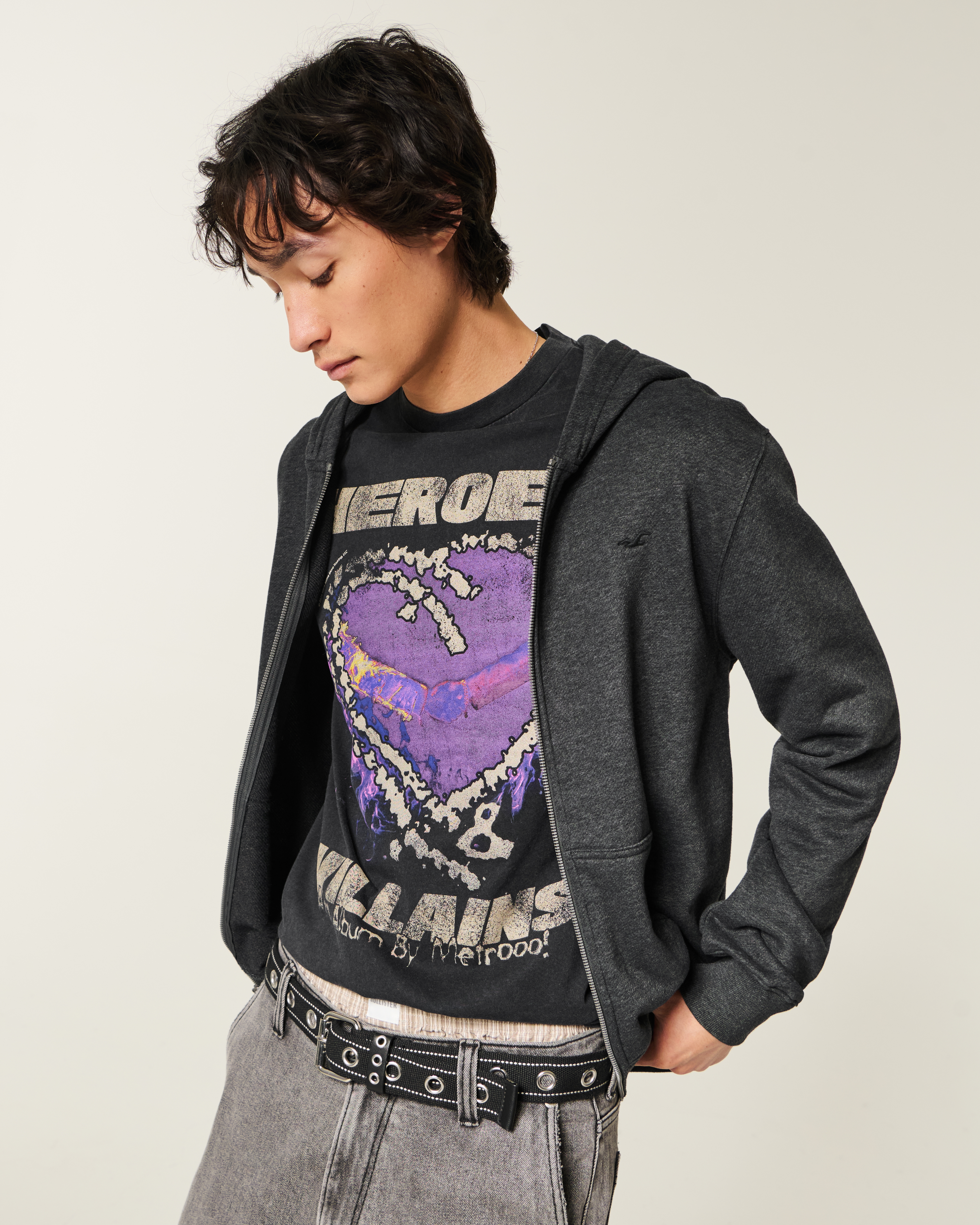 Мужские худи Hollister Zip-Up — фото 2