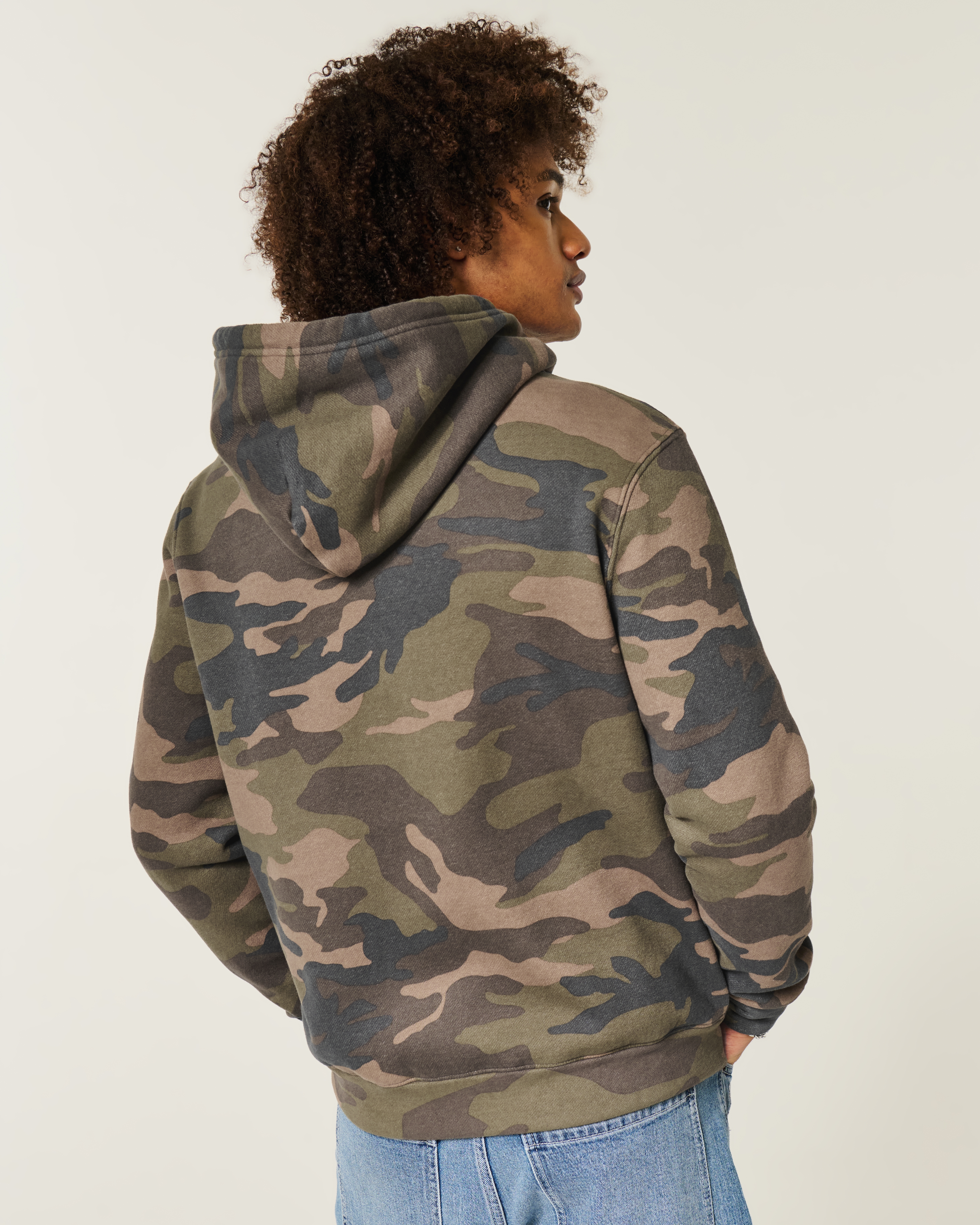 Мужские худи Hollister Feel Good Camo Zip-Up — фото 3