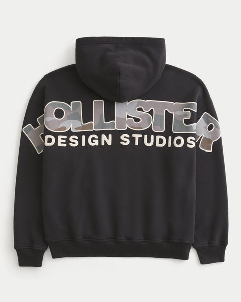 Мужские худи Hollister Boxy Logo Graphic