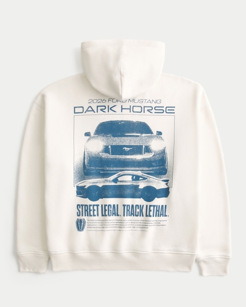 Мужские худи Hollister Boxy Ford Mustang Dark Horse Graphic