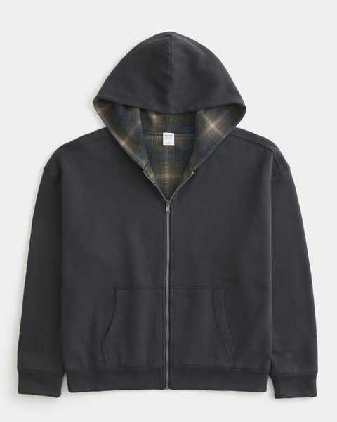 Мужские худи Hollister Boxy Reversible Zip-Up