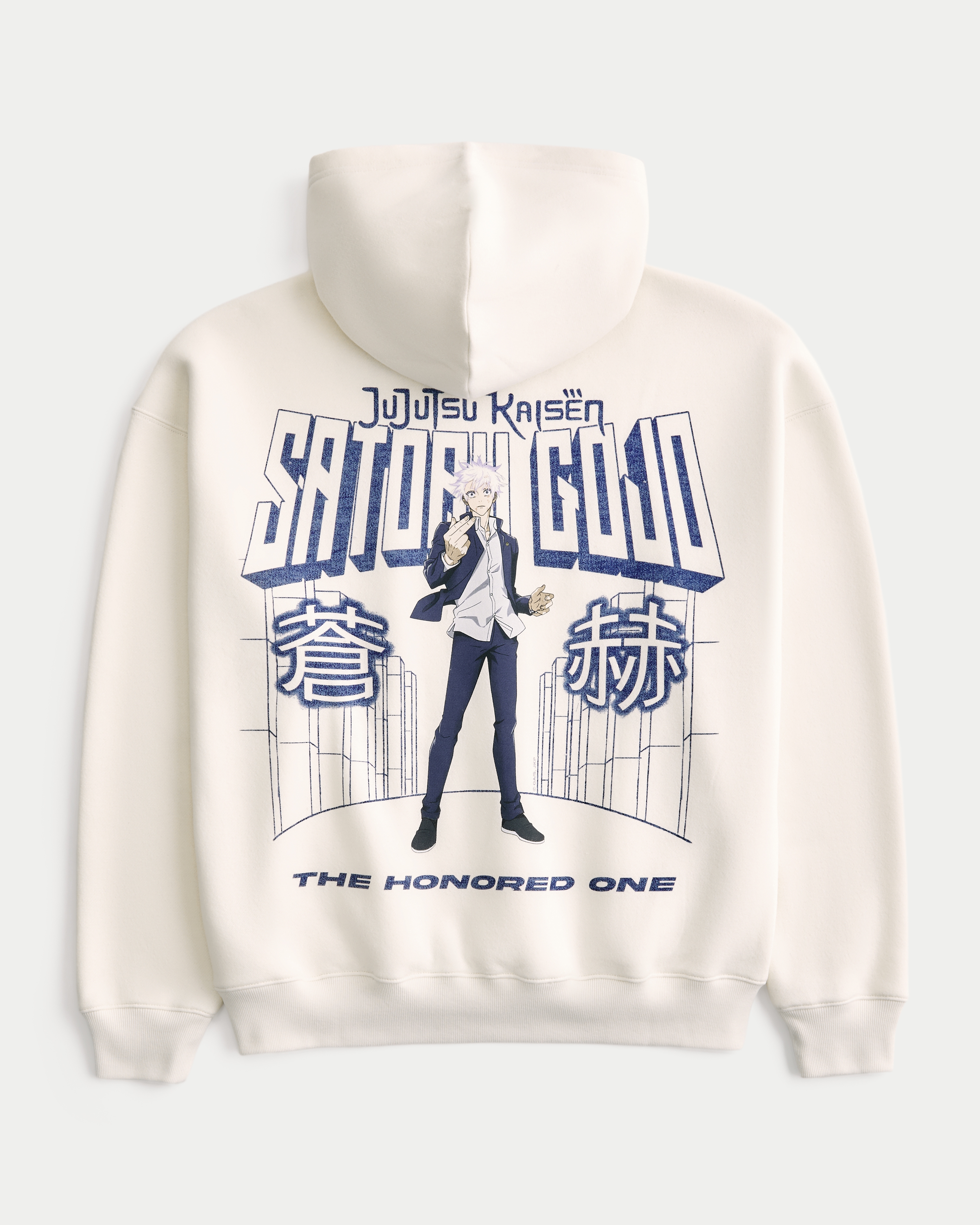 Мужское худи Hollister Boxy Jujutsu Kaisen Graphic, цвет: Кремовый — фото 1