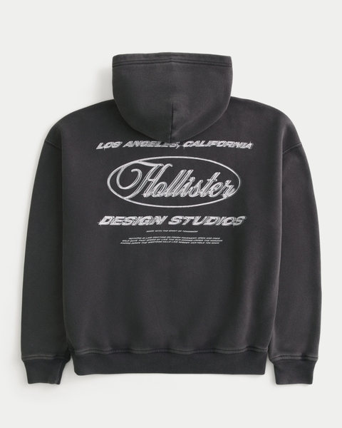 Мужские худи Hollister Boxy Chrome Logo Graphic