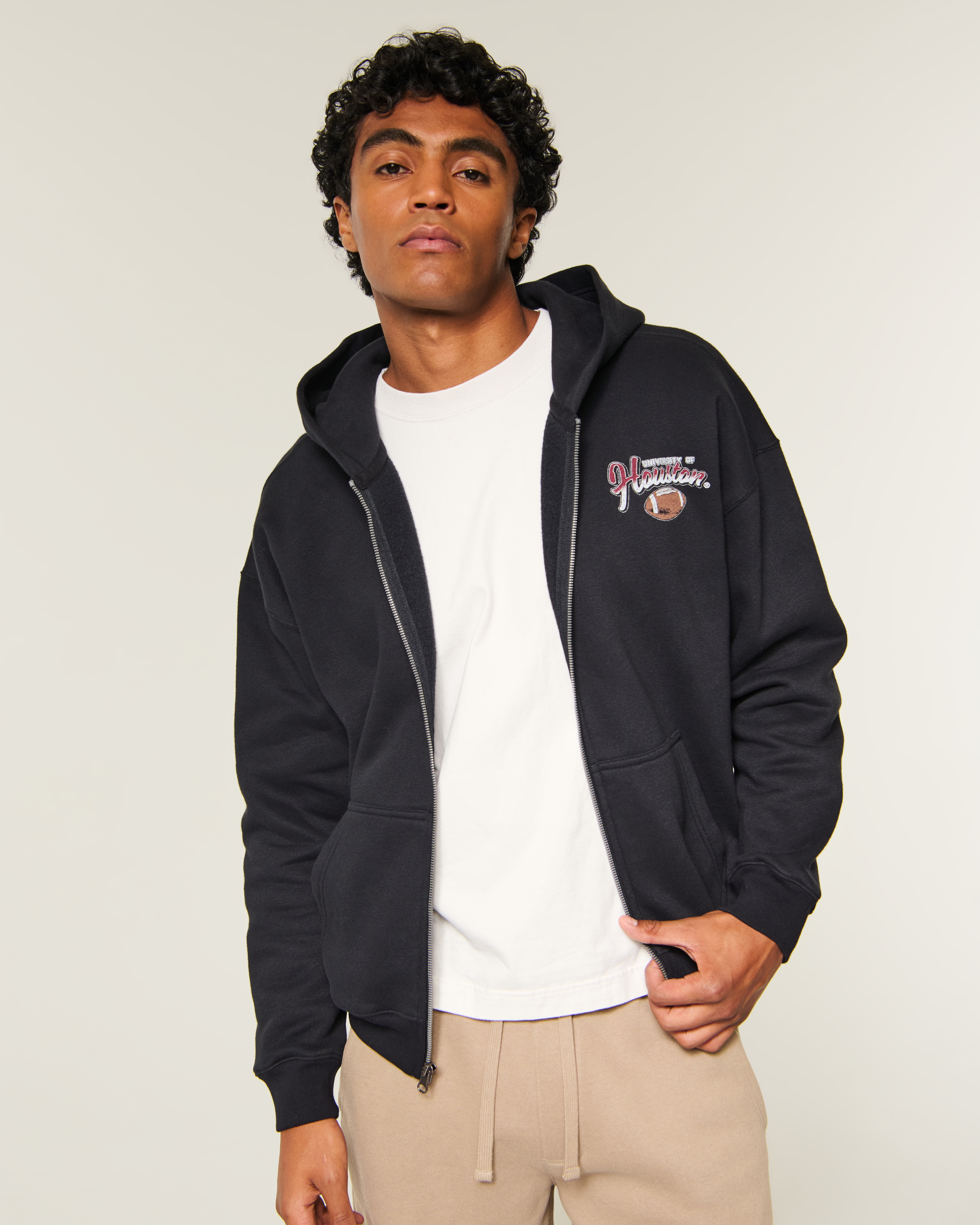 Мужские худи Hollister Boxy Zip-Up University of Tennessee Volunteers Graphic — фото 2