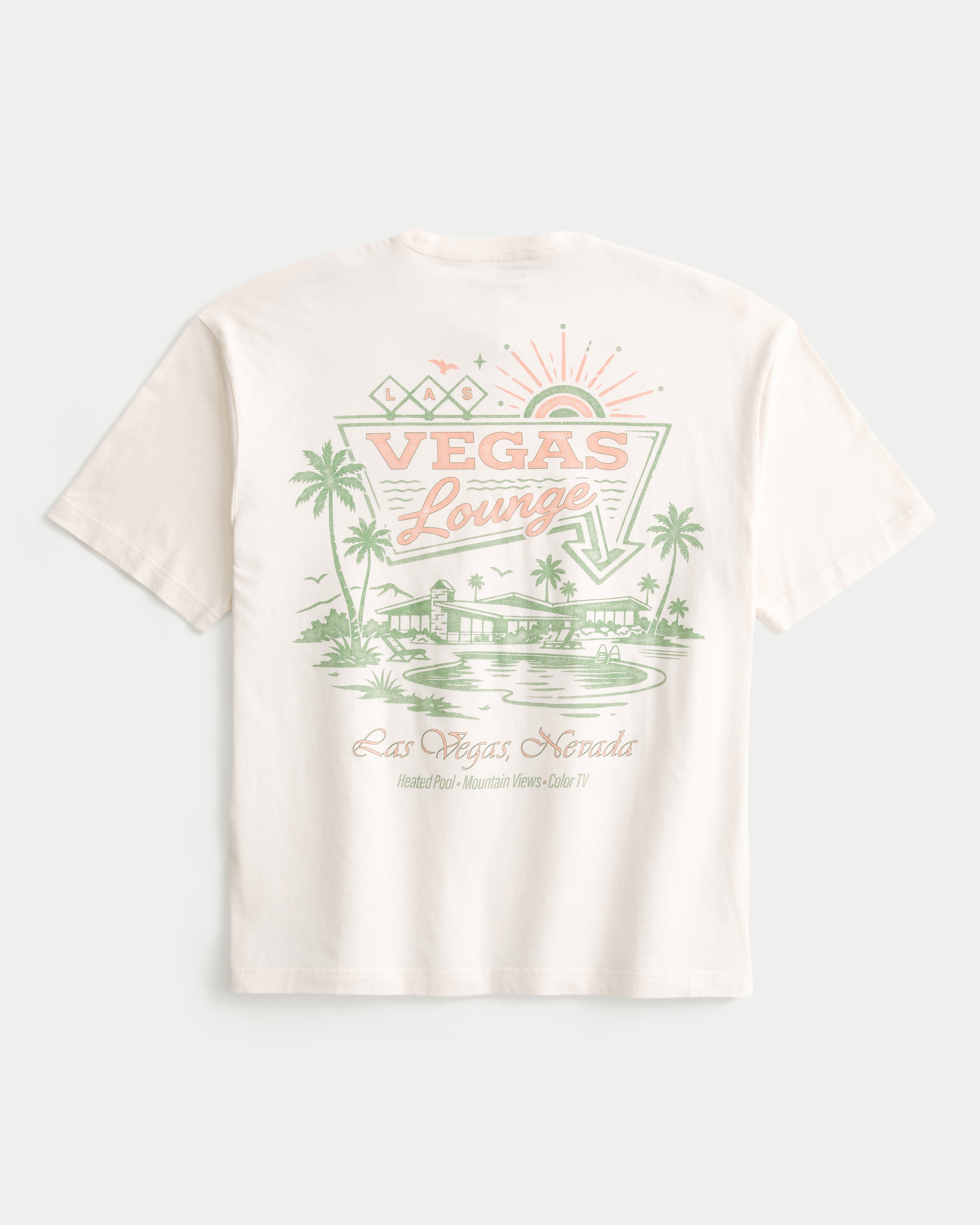 Мужские футболки Hollister Boxy Vegas Lounge Graphic Tee