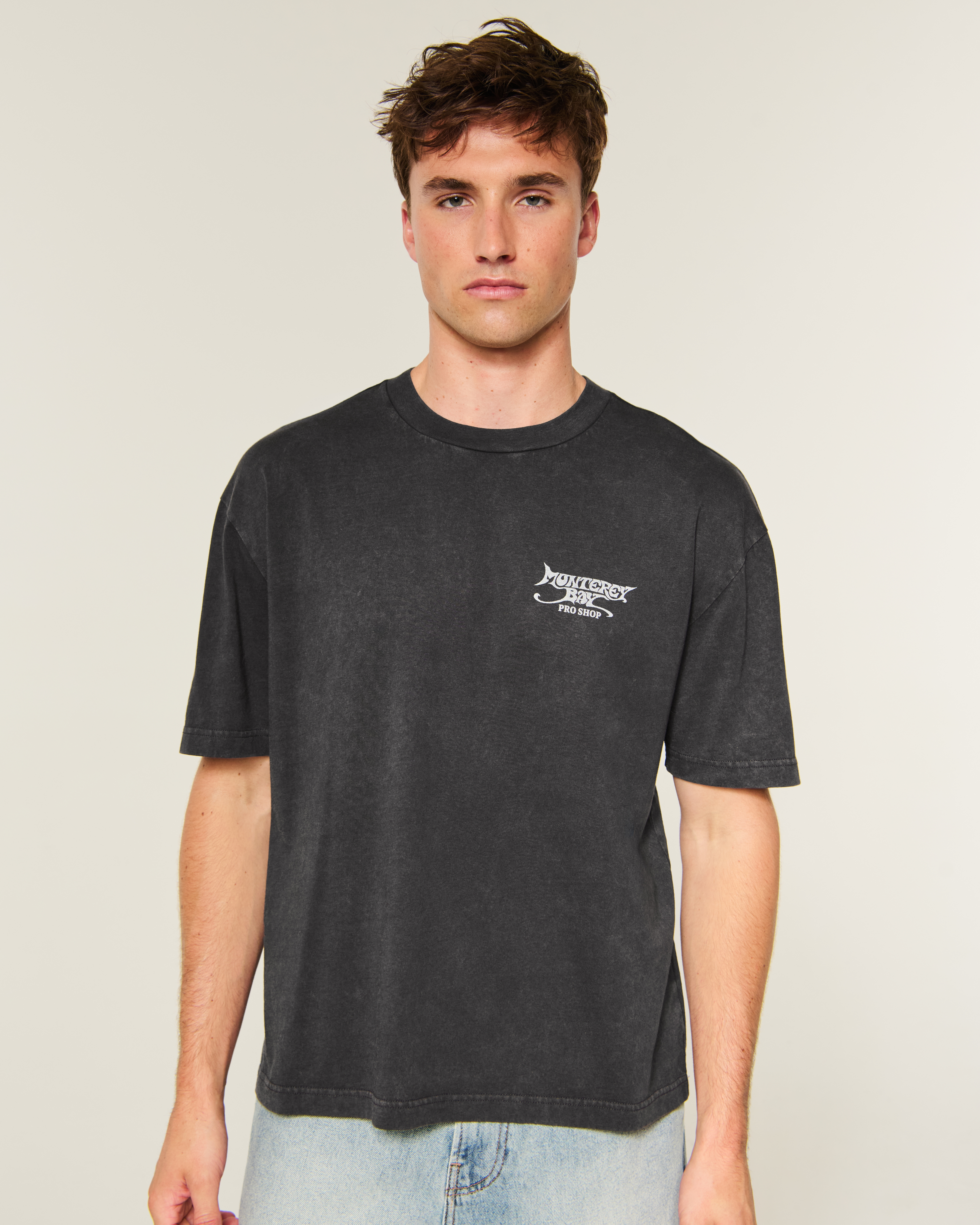 Мужские футболки Hollister Boxy Monterey Bay Graphic Tee — фото 3