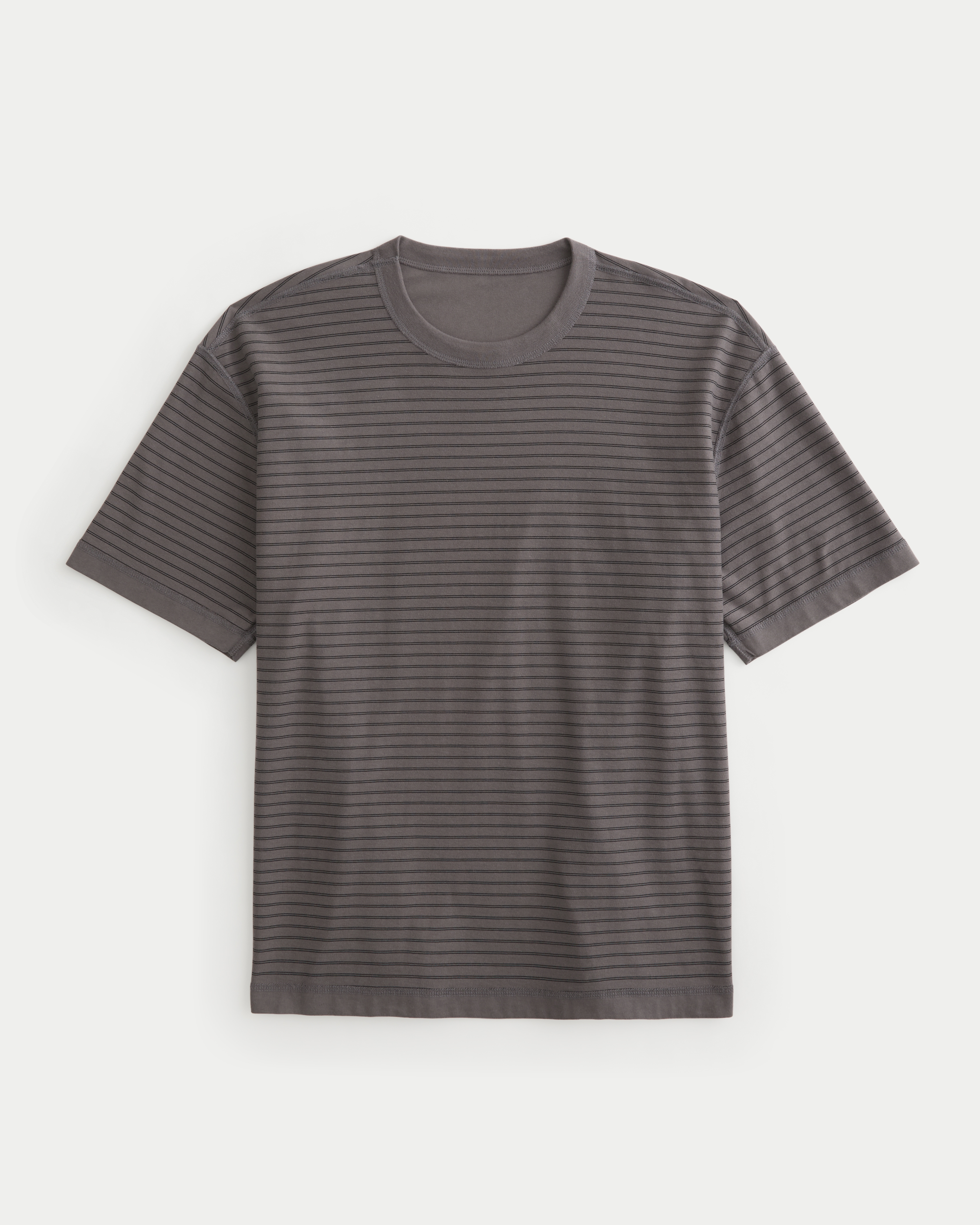 Мужская футболка Hollister Reversible Cotton Crew, цвет: Коричневый — фото 1