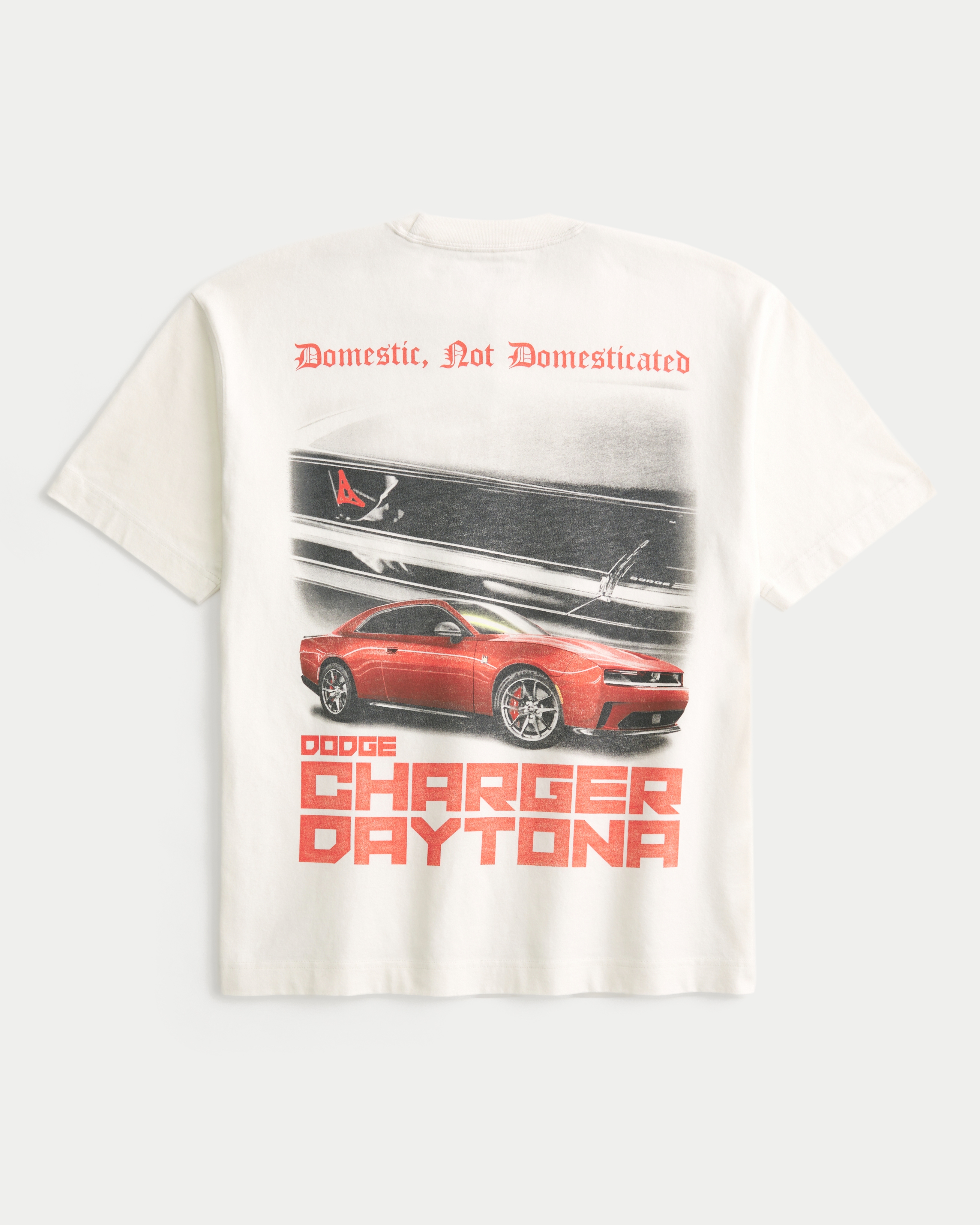 Мужские футболки Hollister Boxy Heavyweight Dodge Charger Daytona Graphic Tee