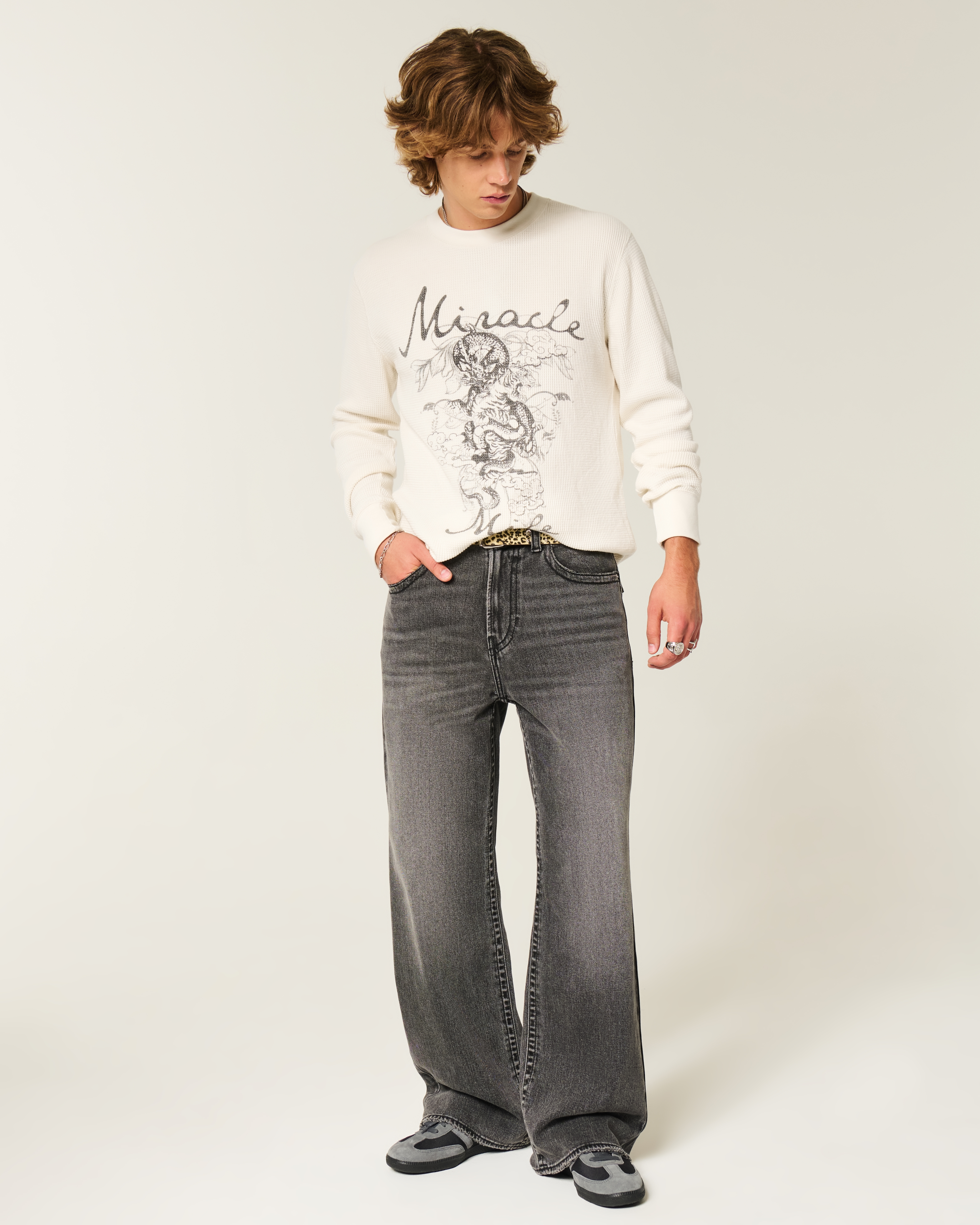 Мужские рубашки Hollister Miracle Mile Graphic Thermal Shirt — фото 3
