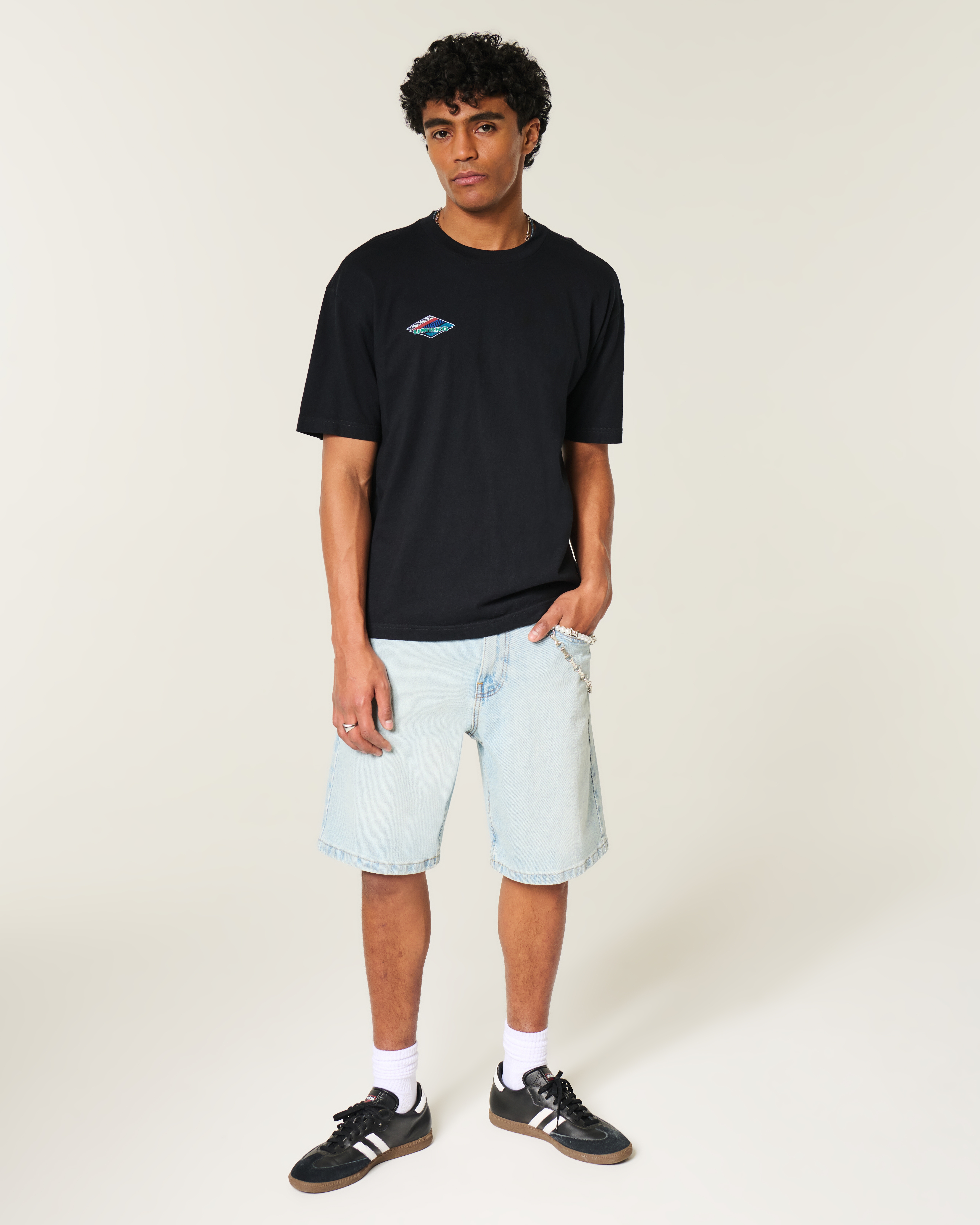 Мужские футболки Hollister Boxy Umbro Graphic Tee — фото 3