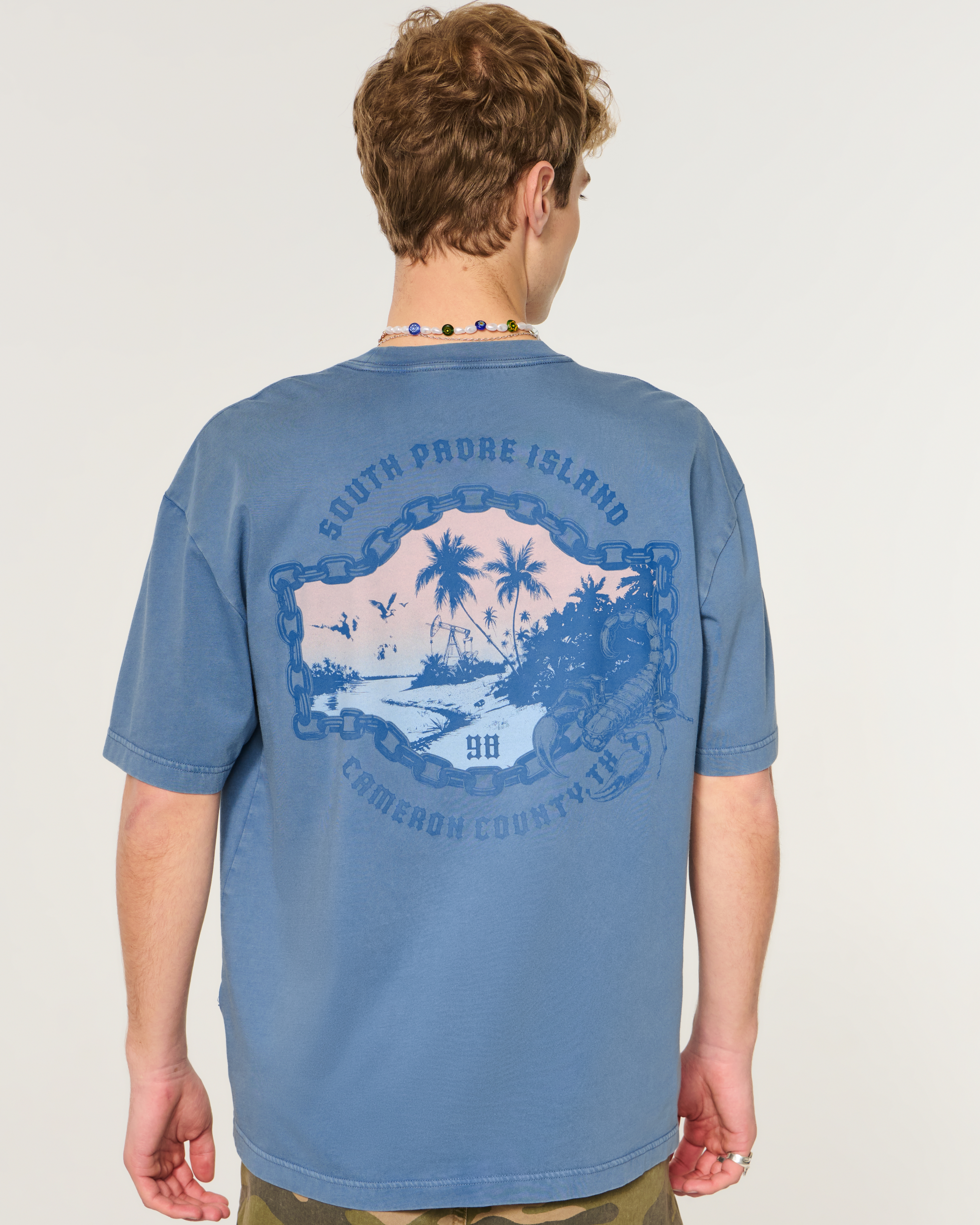 Мужские футболки Hollister Boxy Cabo San Lucas Graphic Tee — фото 3