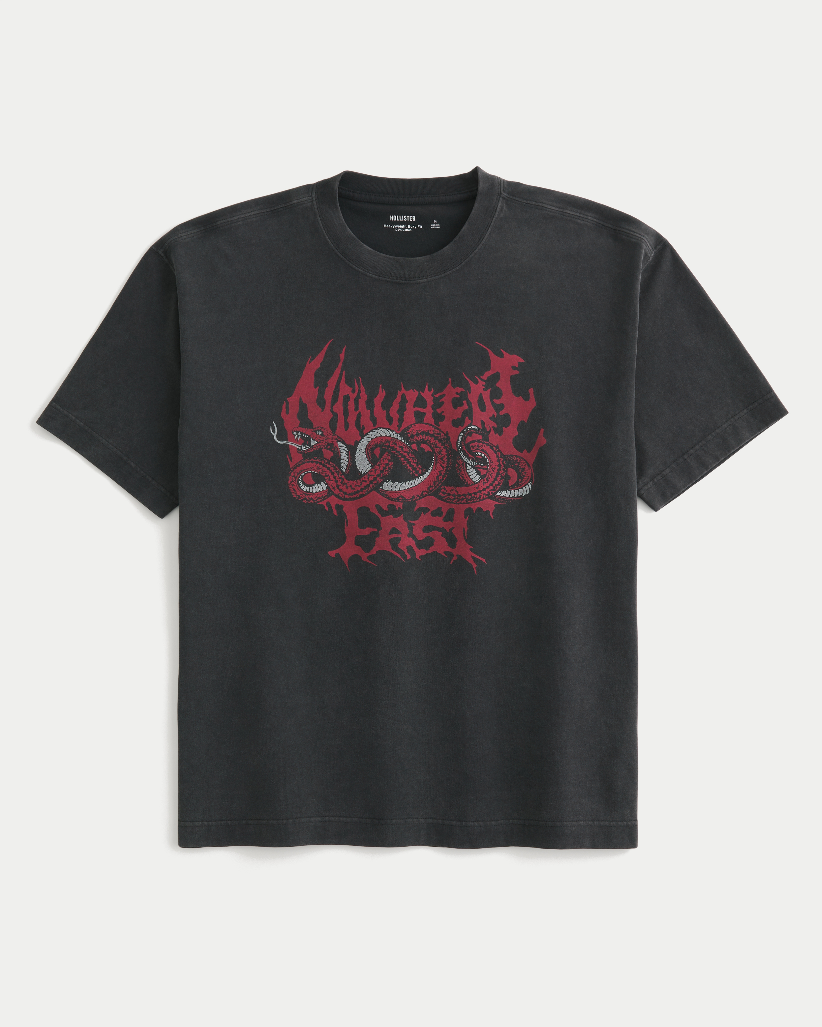 Мужские футболки Hollister Boxy Heavyweight Nowhere Fast Graphic Tee