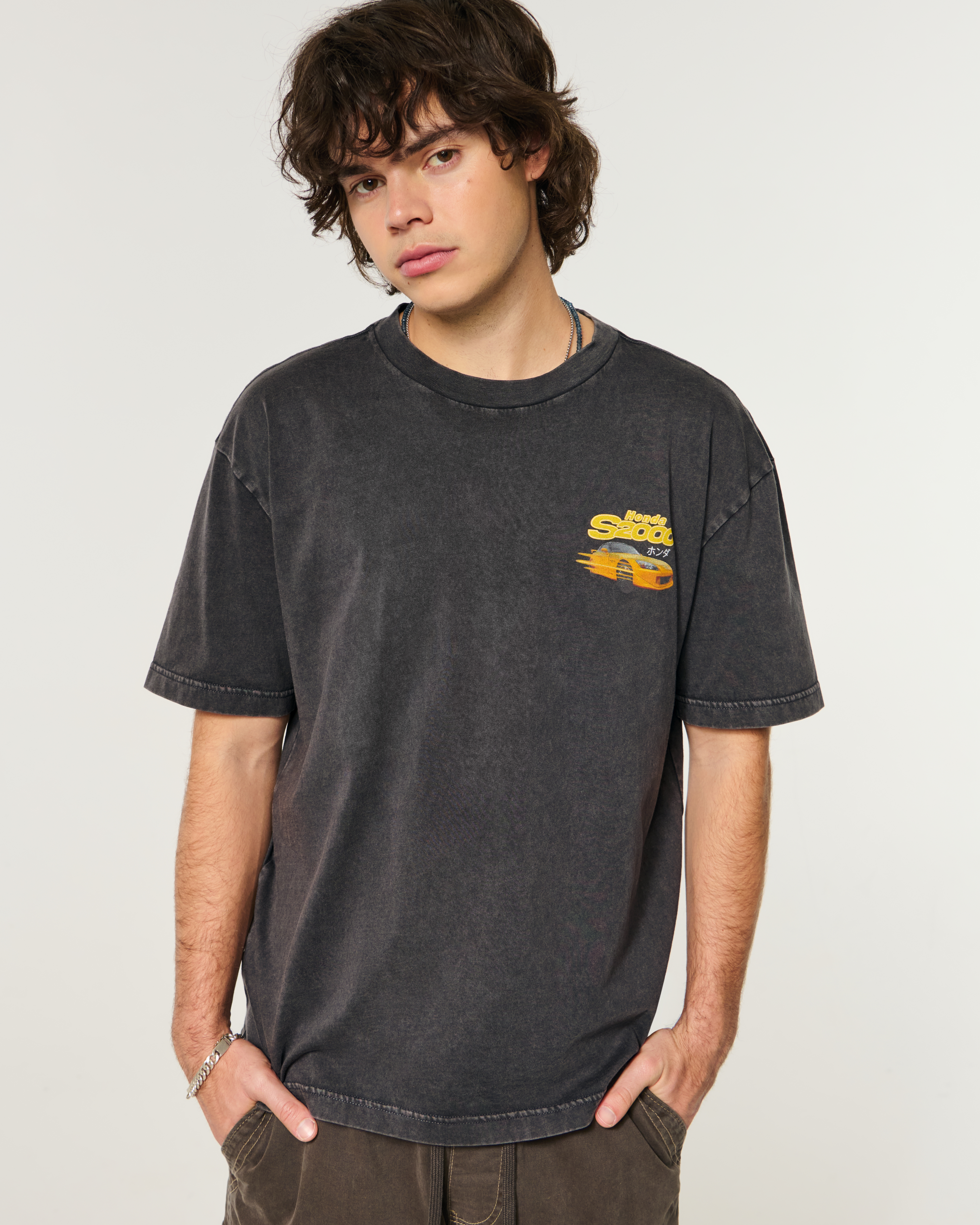 Мужские футболки Hollister Boxy Harley-Davidson® Graphic Tee — фото 3