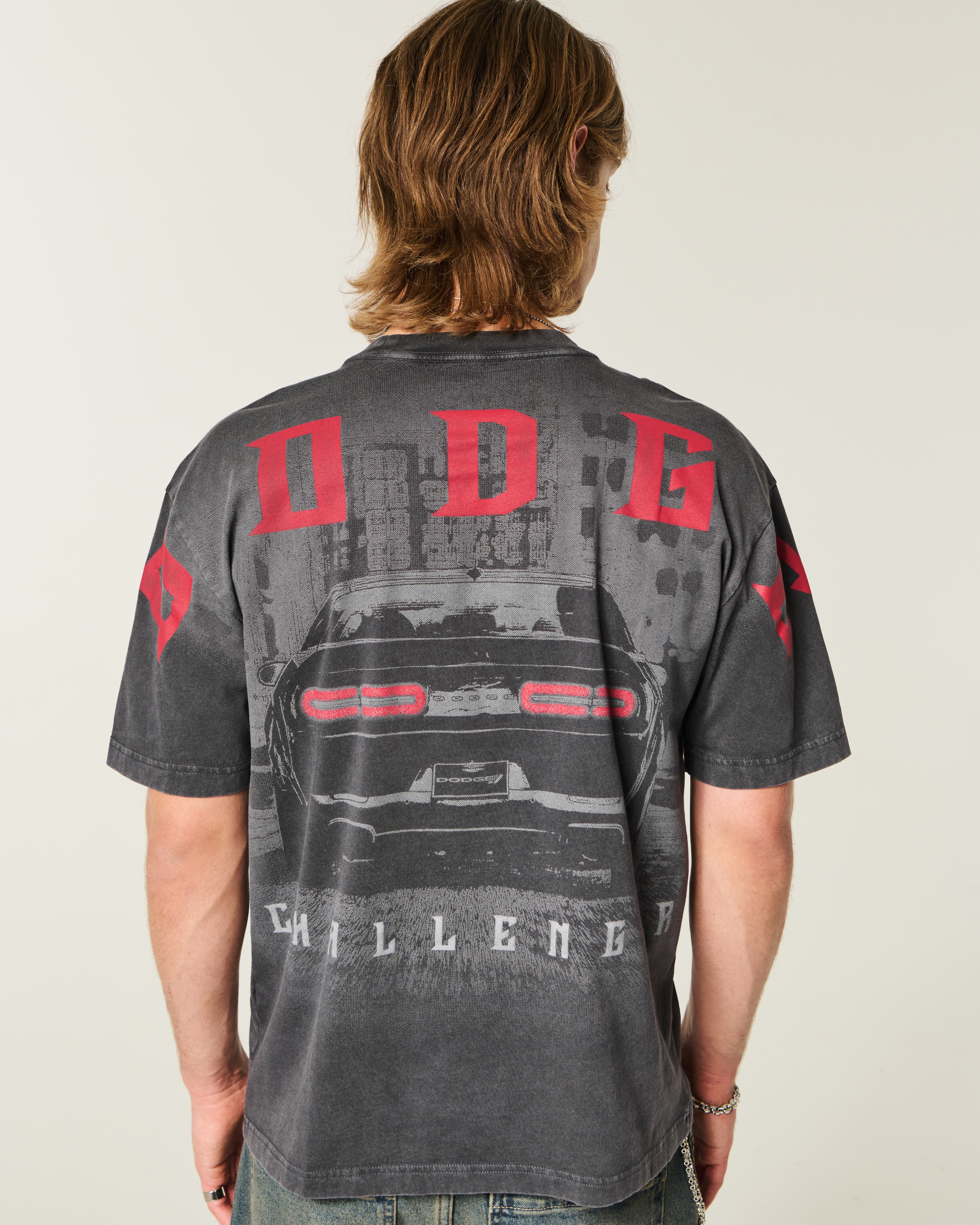 Мужские футболки Hollister Boxy Ford Graphic Tee — фото 3