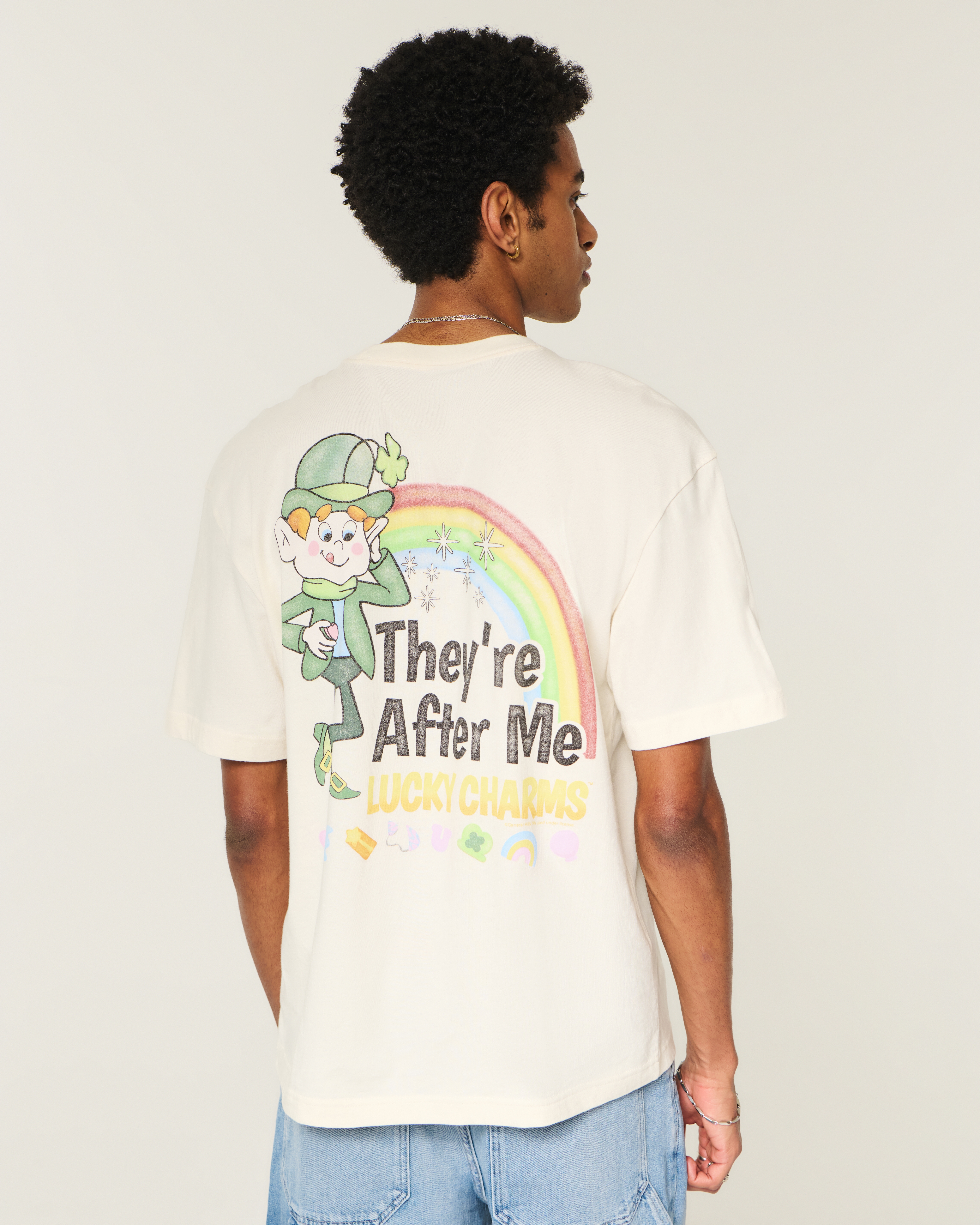Мужские футболки Hollister Boxy St. Patrick's Day Graphic Tee — фото 3