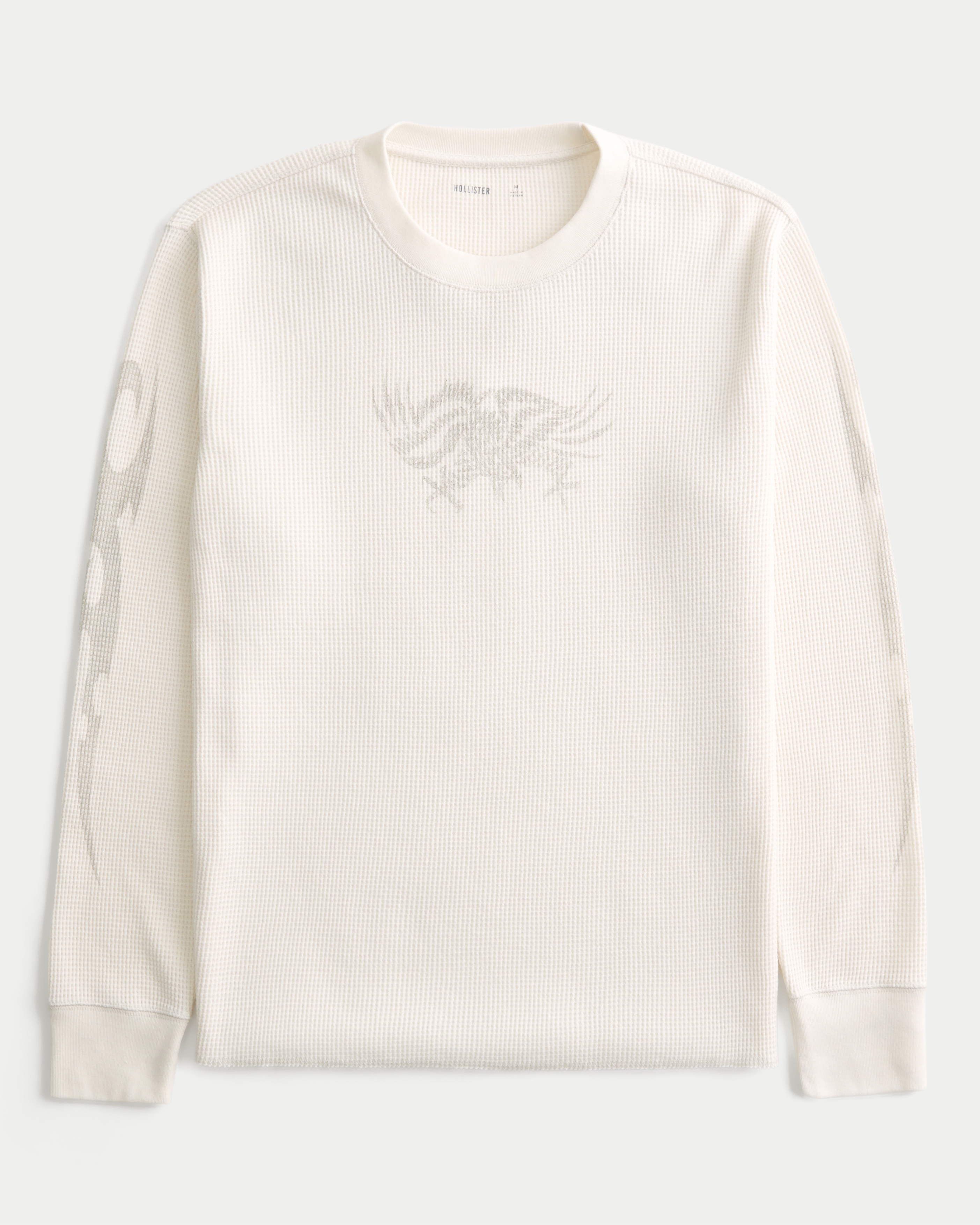 Мужская рубашка Hollister Miracle Mile Graphic Thermal, цвет: Кремовый