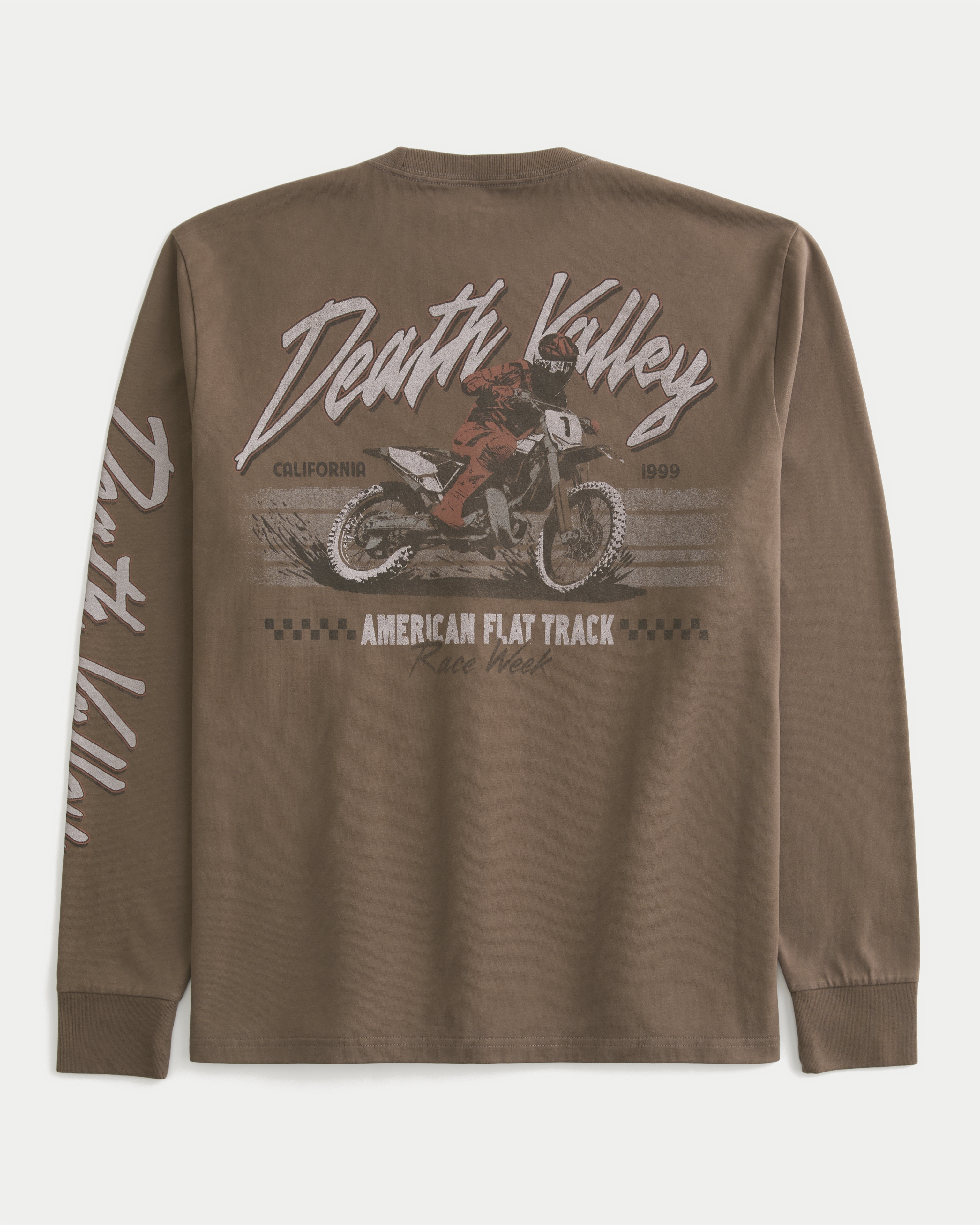 Мужские футболки Hollister Relaxed Long-Sleeve Death Valley Graphic Tee