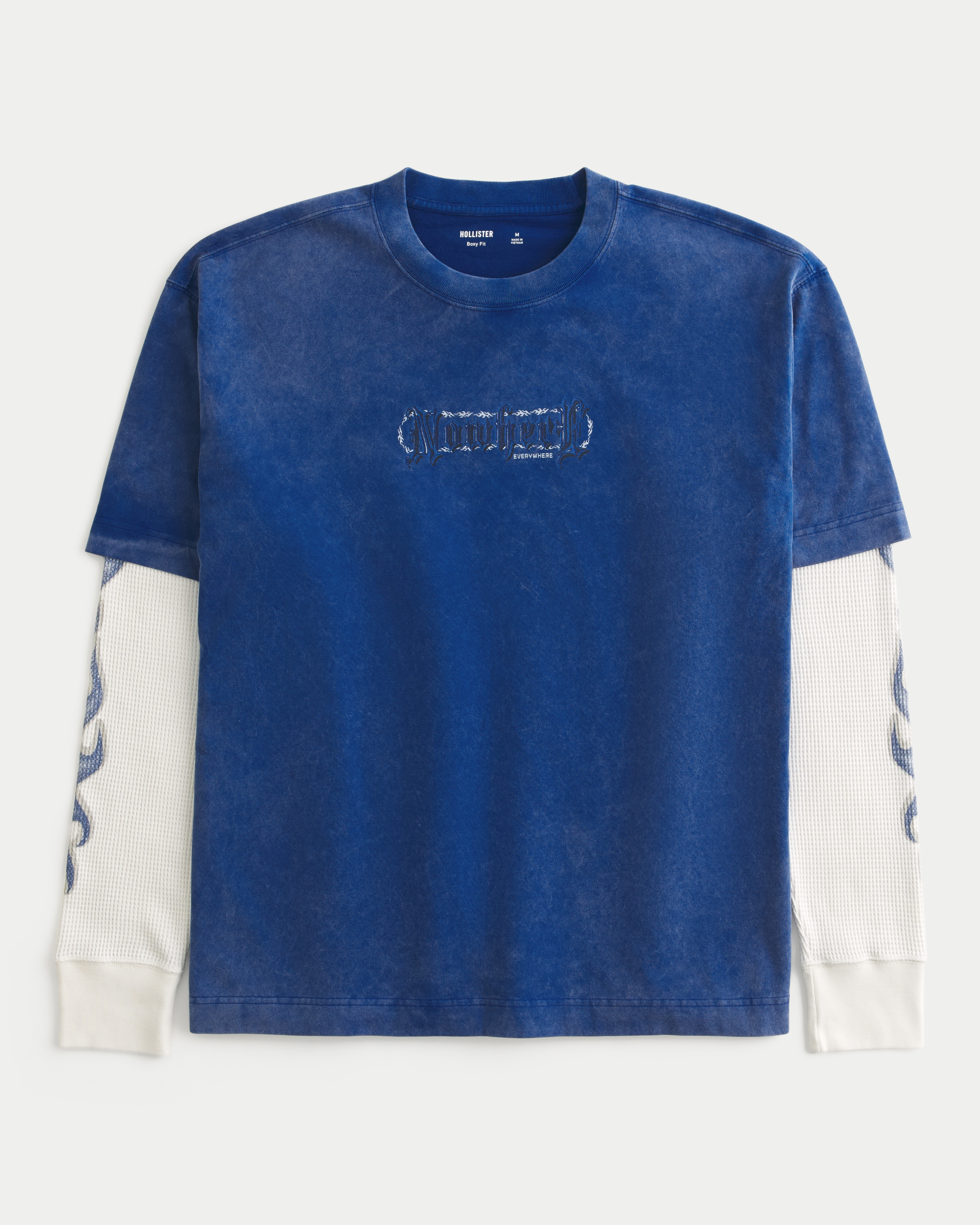 Мужские футболки Hollister Boxy Arctic Graphic Twofer T-Shirt