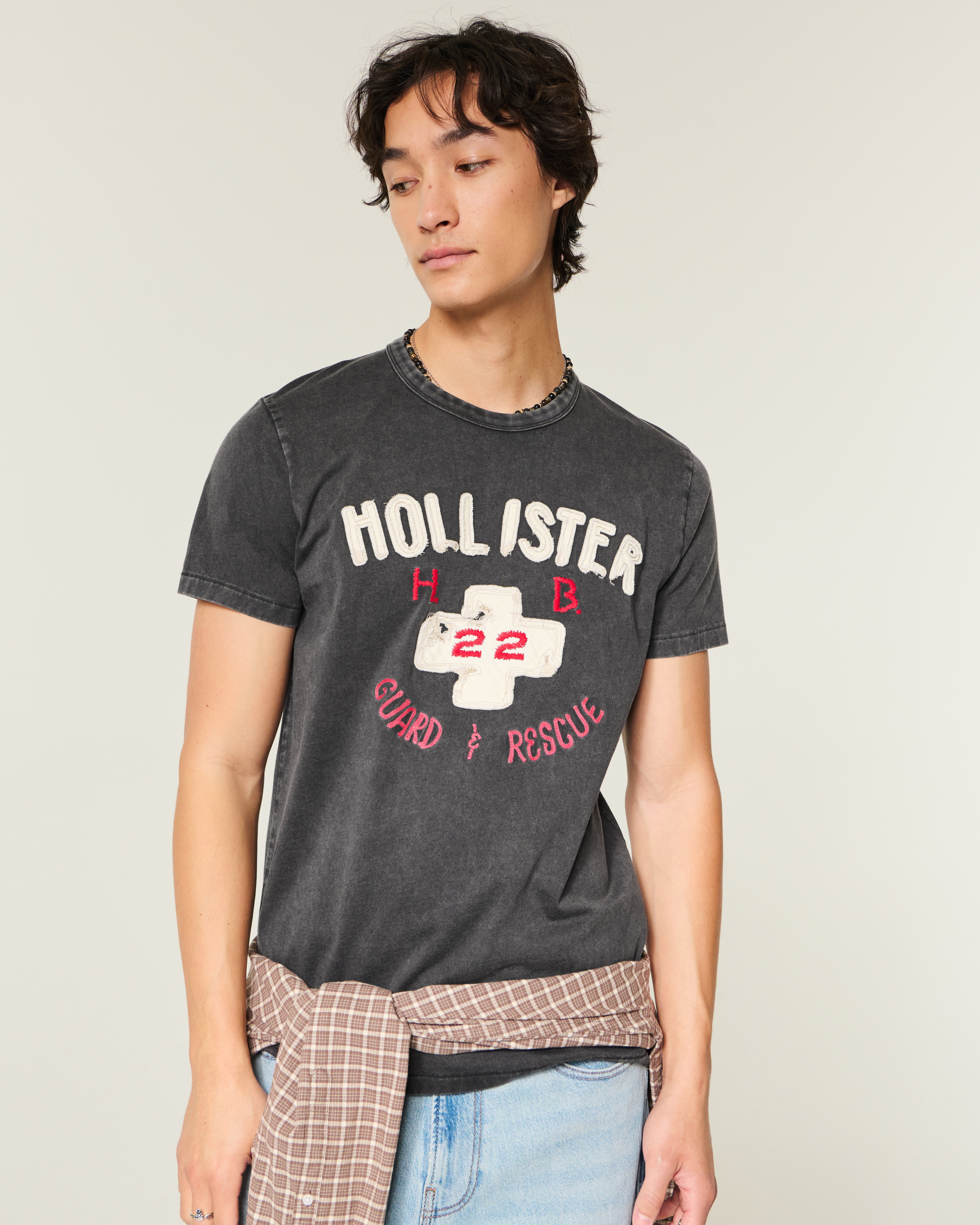 Мужские футболки Hollister Logo Graphic Tee — фото 2