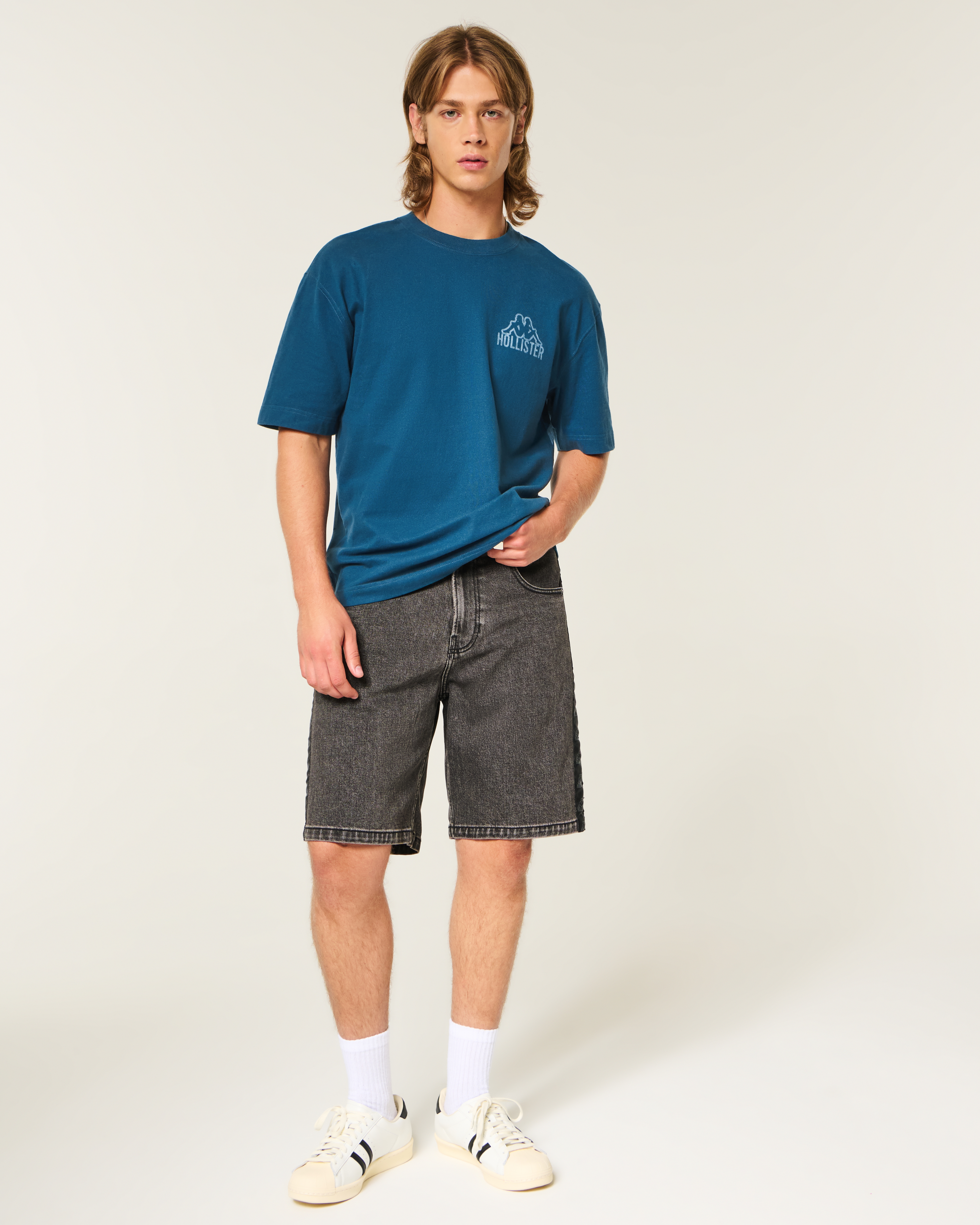 Мужские футболки Hollister + Kappa Boxy Logo Graphic Tee — фото 3