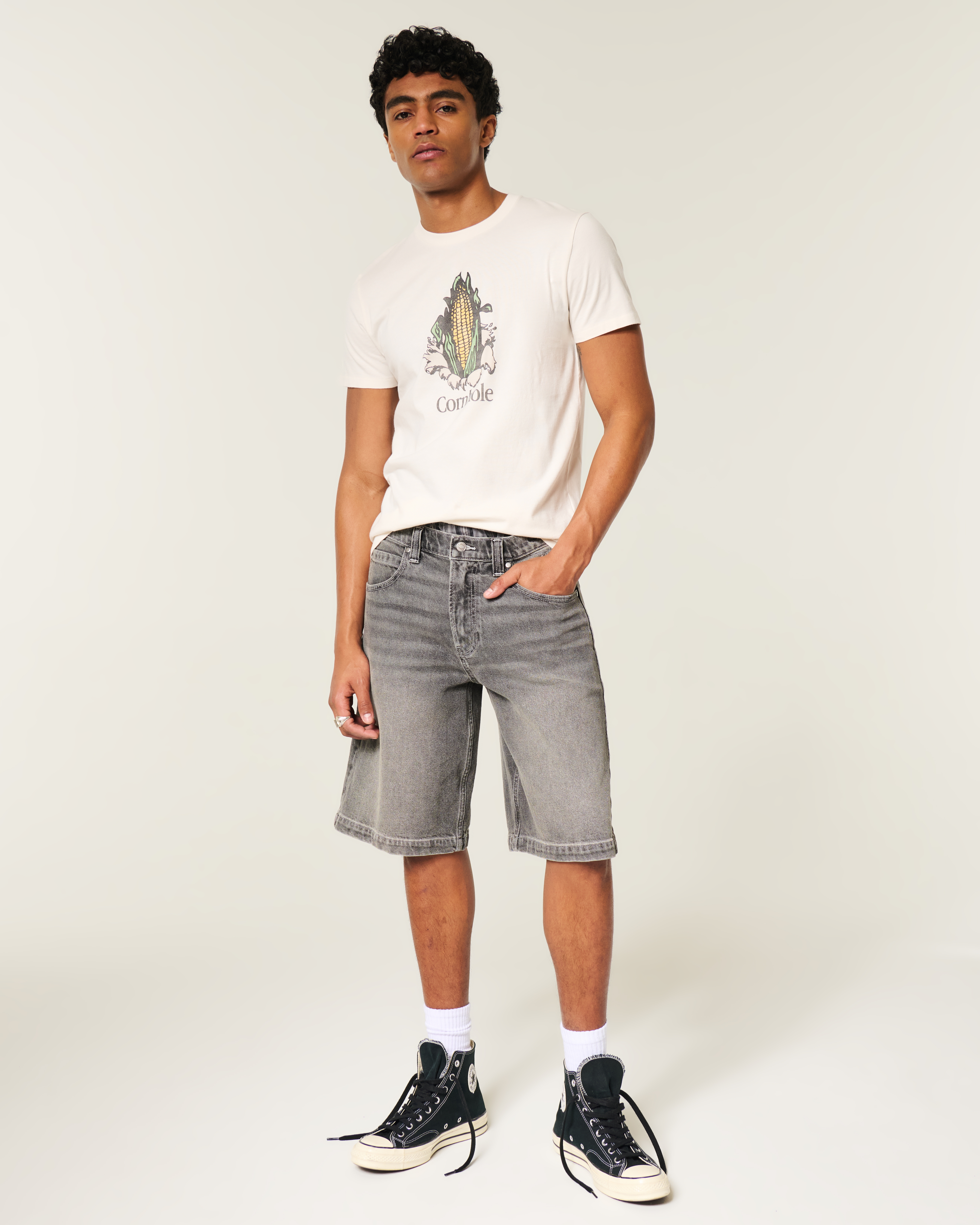 Мужские футболки Hollister Cornhole Graphic Tee — фото 3