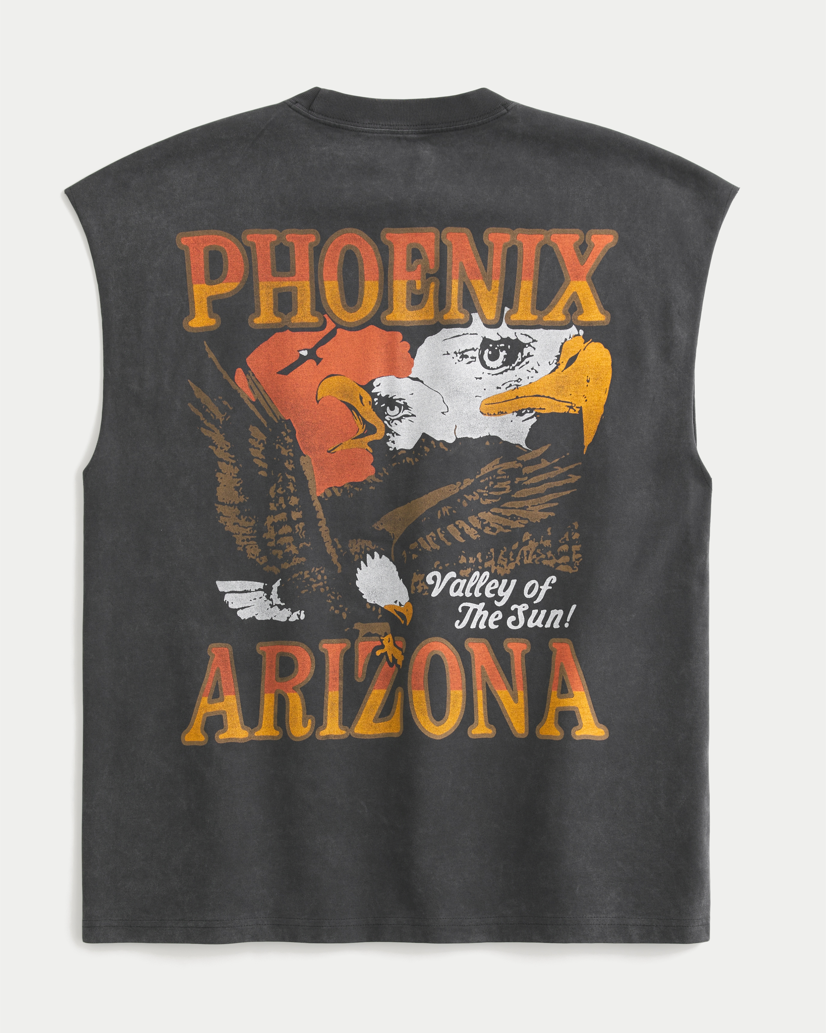 Мужские топы Hollister Boxy Heavyweight Phoenix Arizona Graphic Cutoff Tank