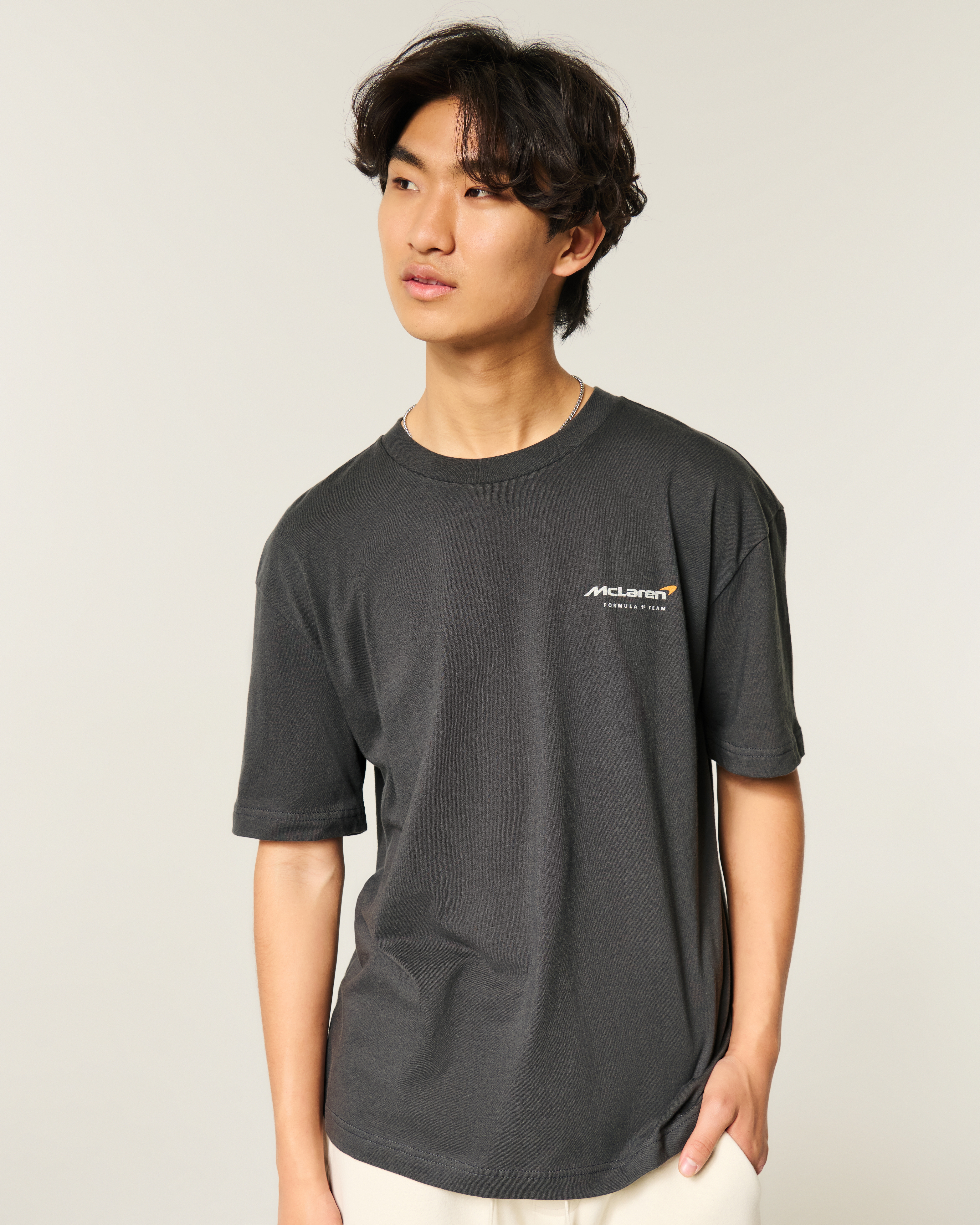 Мужские футболки Hollister Boxy McLaren Racing Graphic Tee — фото 2