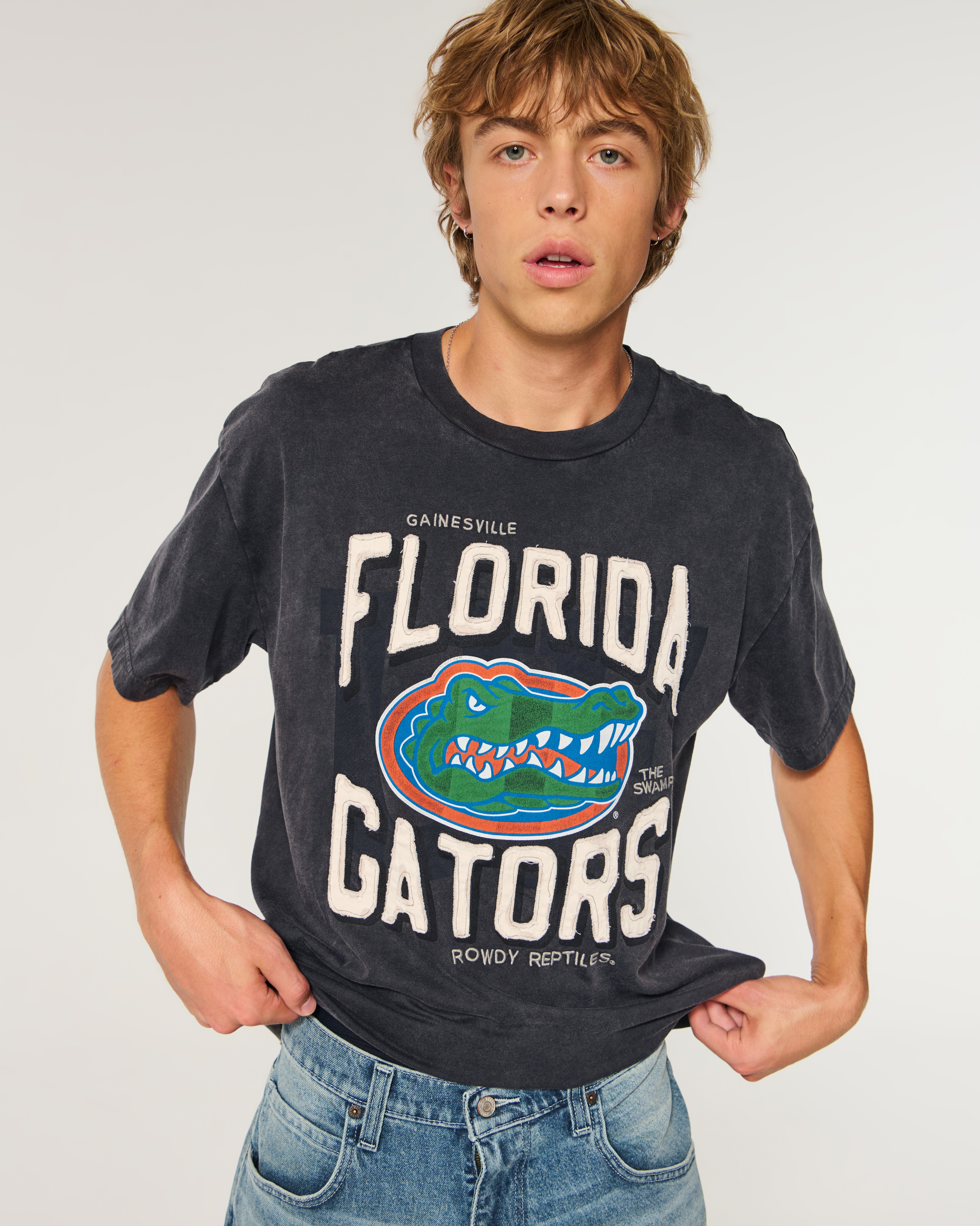 Мужские футболки Hollister Boxy University of Florida Gators Graphic Tee — фото 2