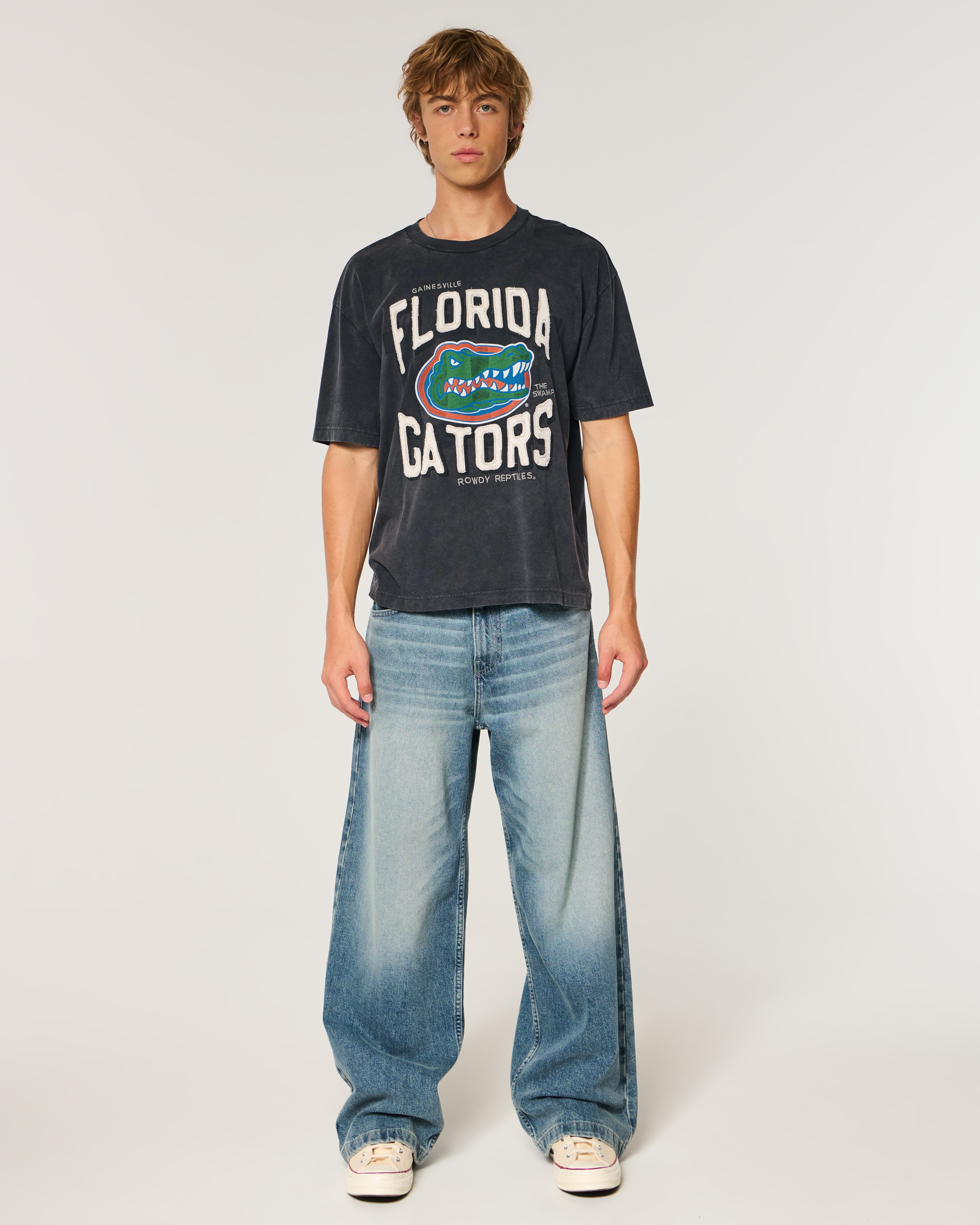 Мужские футболки Hollister Boxy University of Florida Gators Graphic Tee — фото 3