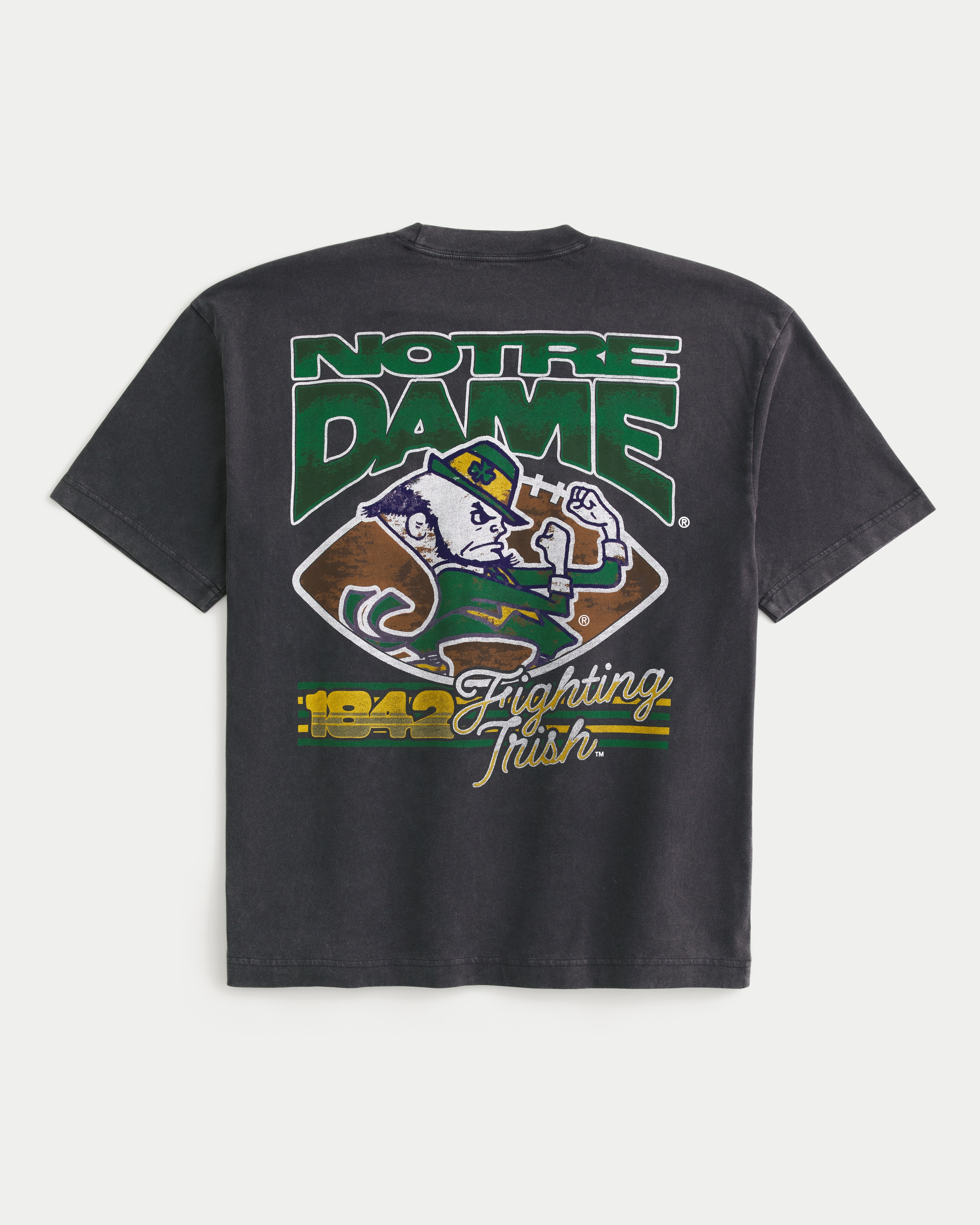 Мужские футболки Hollister Boxy University of Notre Dame Fighting Irish Graphic Tee