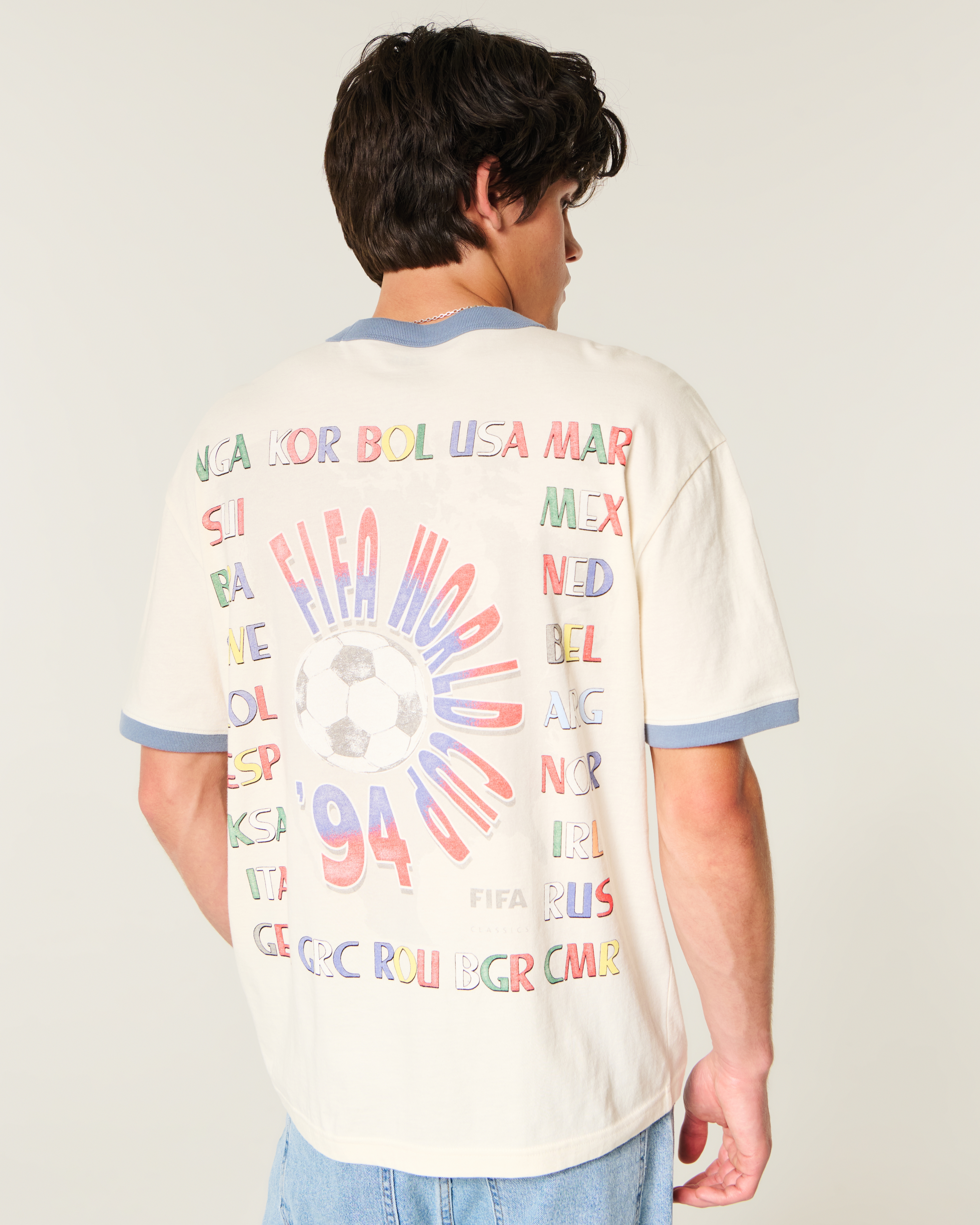 Мужские футболки Hollister Boxy 1994 FIFA World Cup™ USA Graphic Tee — фото 2