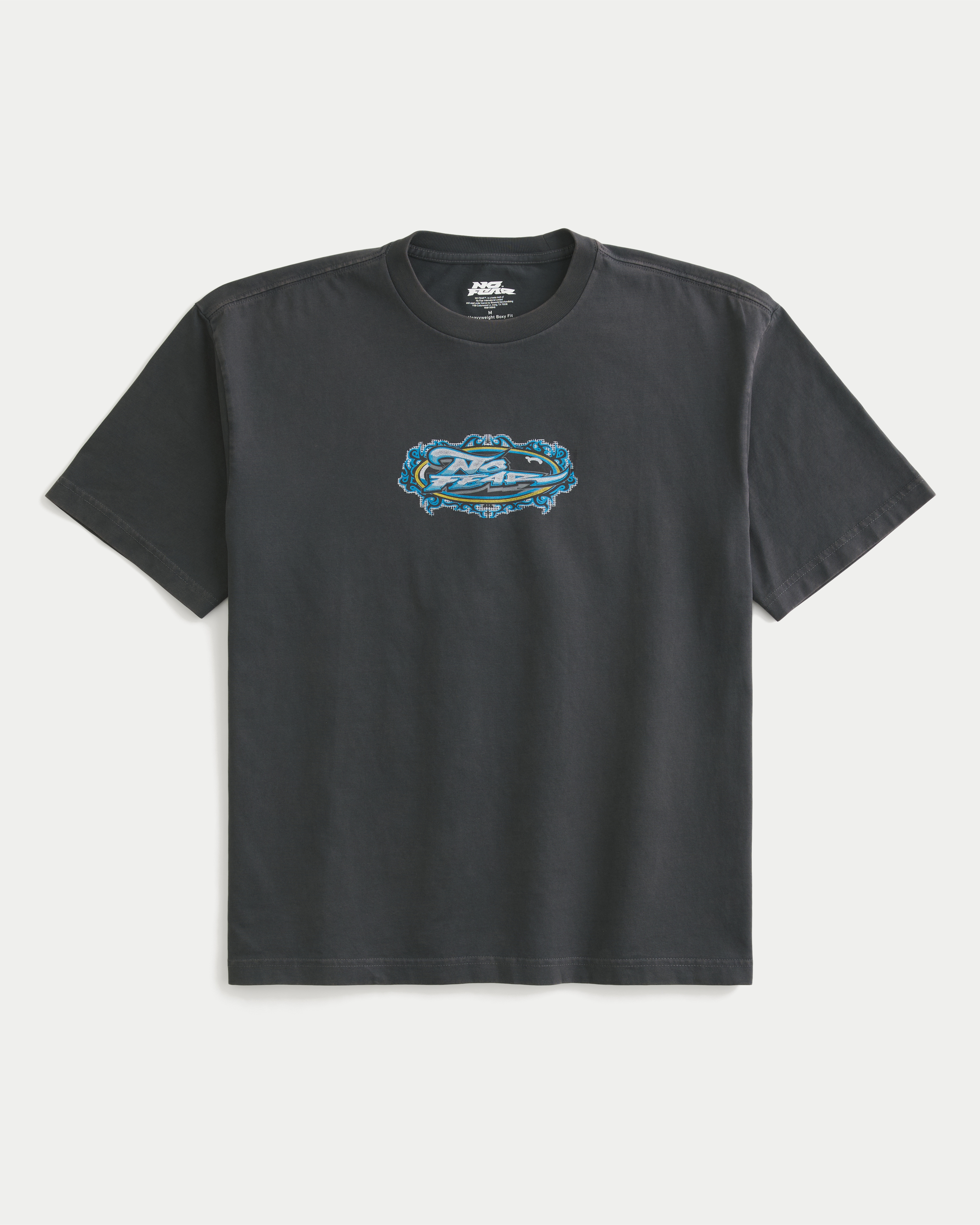 Мужские футболки Hollister Boxy Heavyweight Logo Graphic Tee