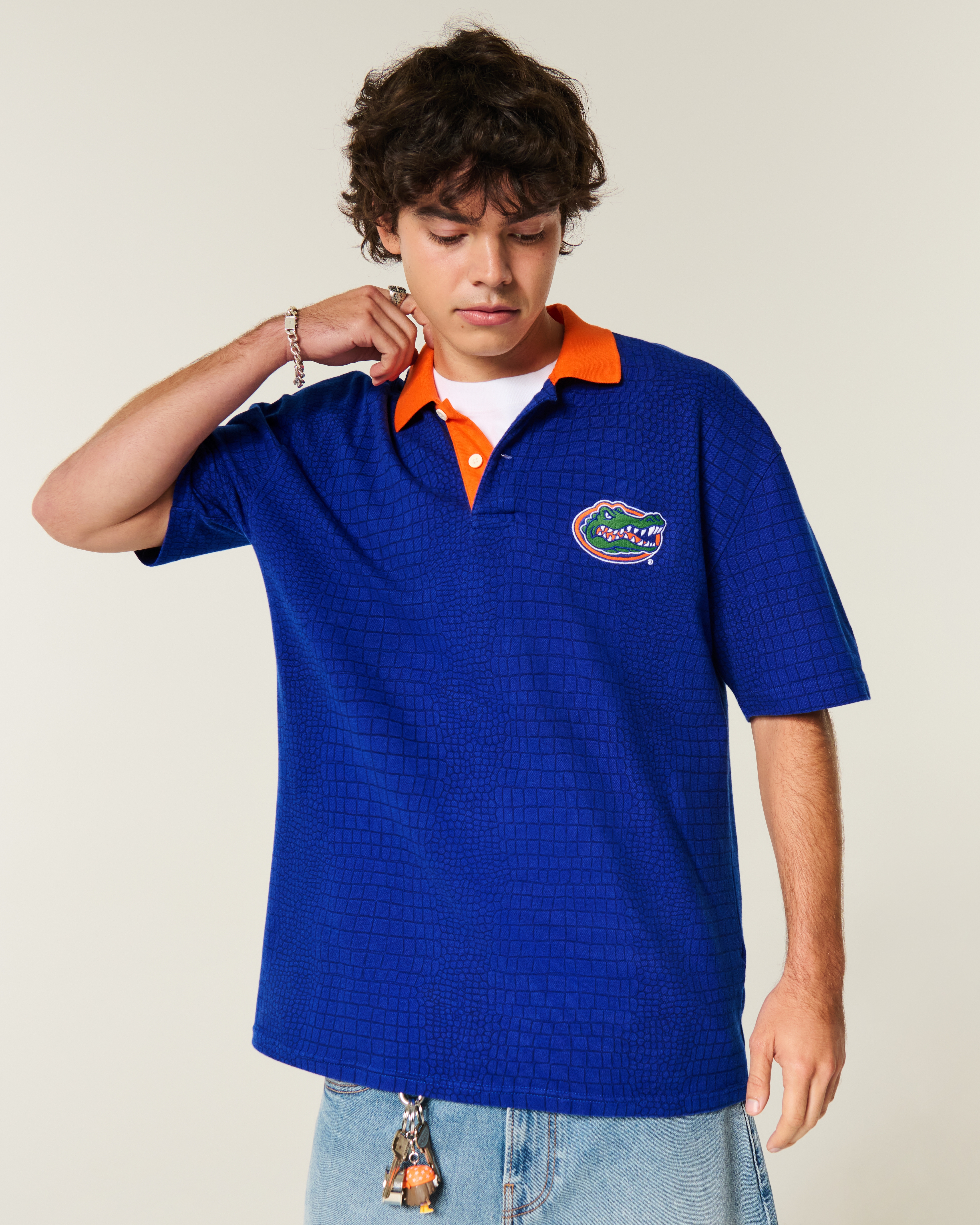 Мужские топы Hollister Boxy UCLA Graphic Polo — фото 2