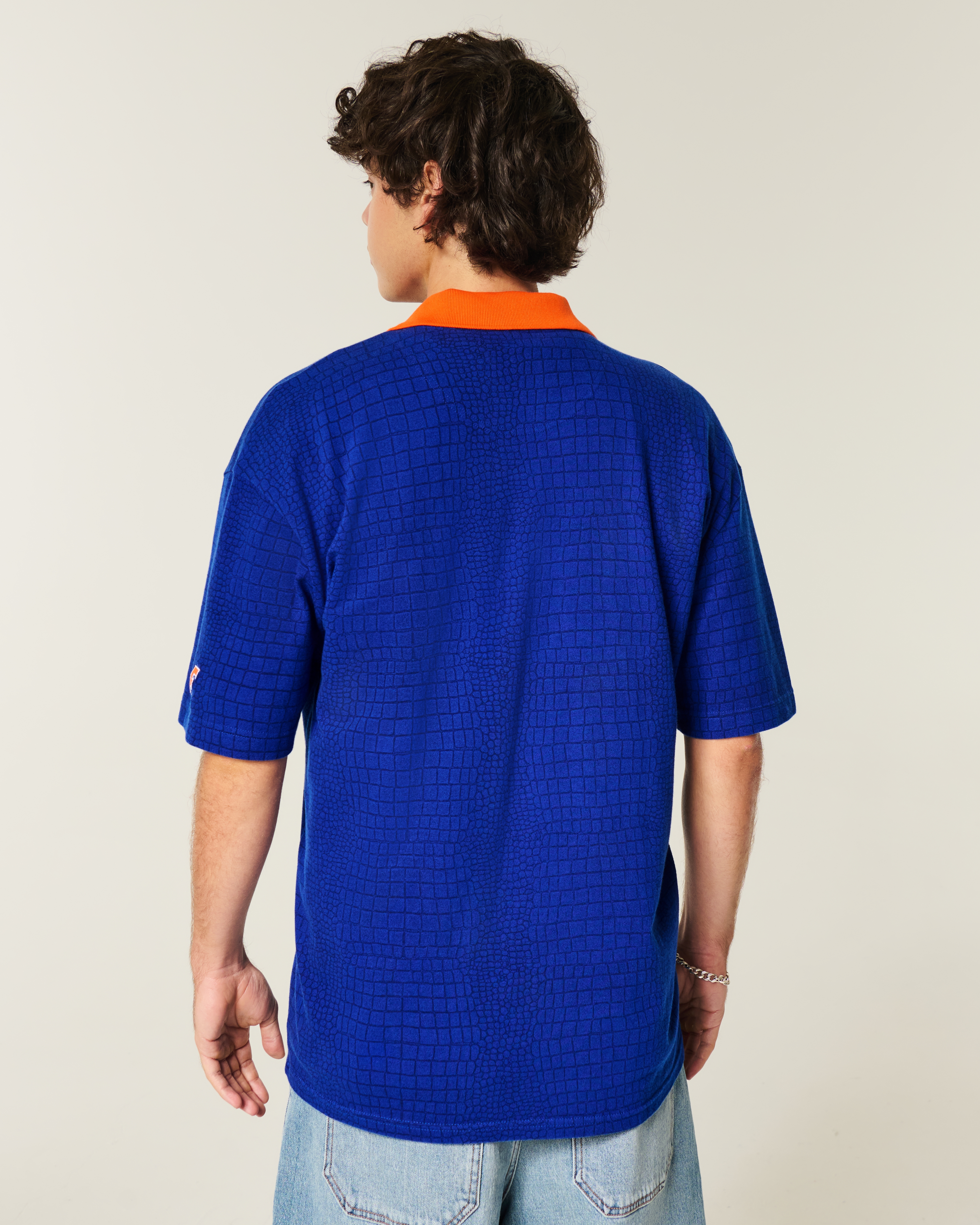Мужские топы Hollister Boxy UCLA Graphic Polo — фото 3