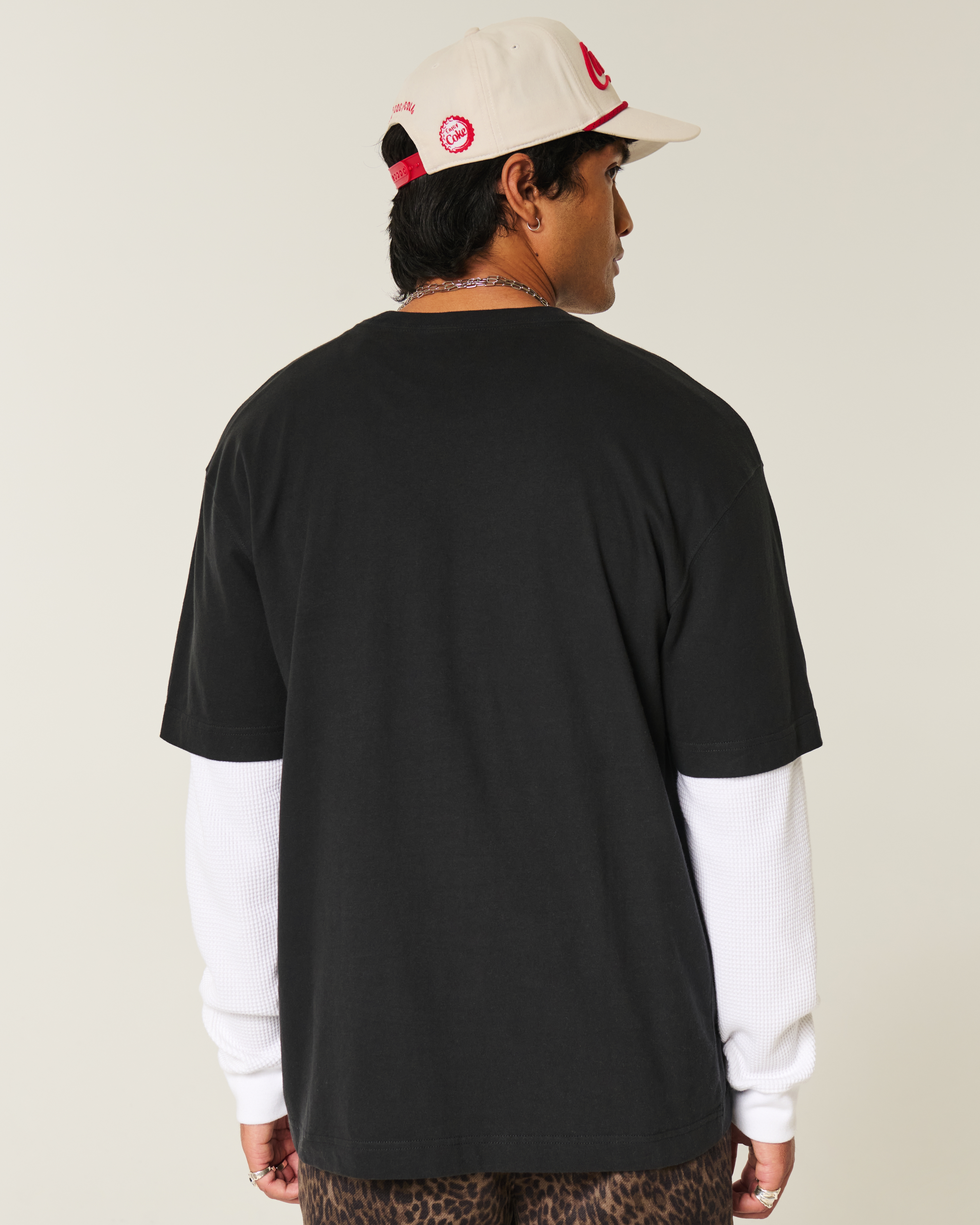 Мужские футболки Hollister Boxy Heavyweight Camo Crew T-Shirt — фото 3