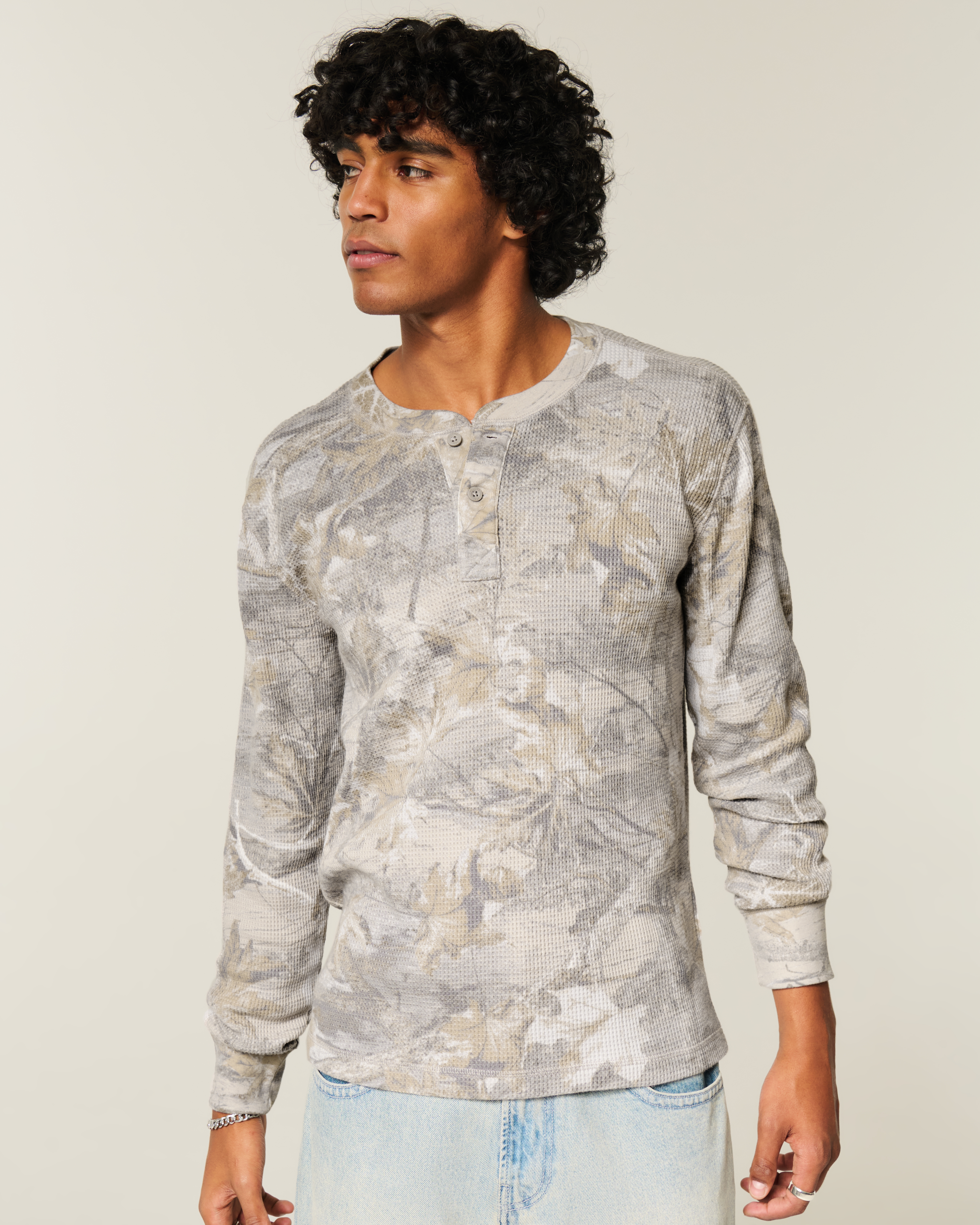 Мужские топы Hollister Relaxed Thermal Henley — фото 2