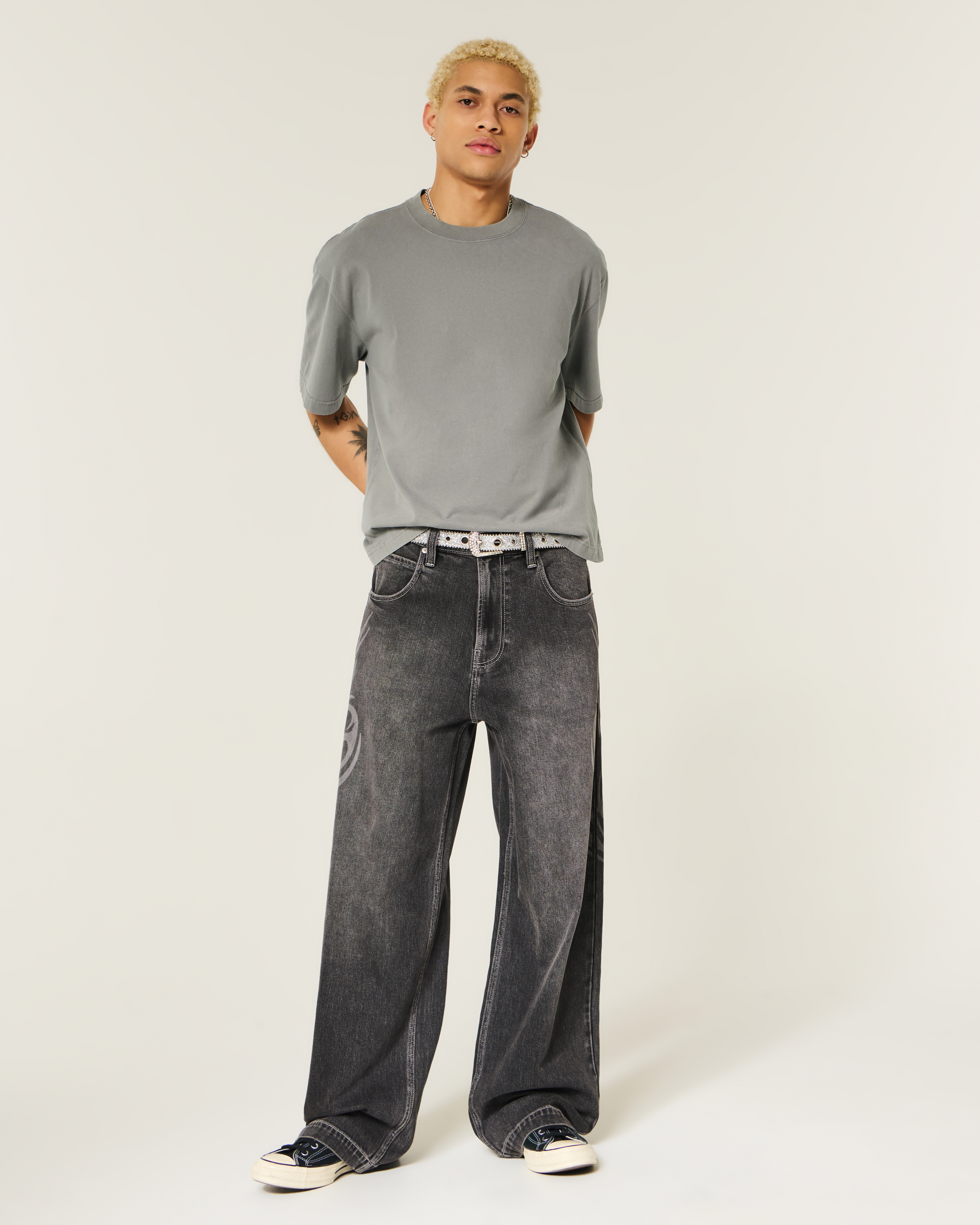 Мужские футболки Hollister Super Boxy Crop Crew T-Shirt — фото 3