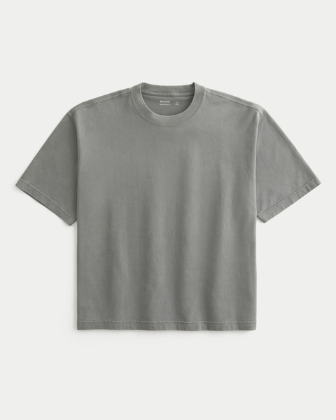 Мужские футболки Hollister Super Boxy Crop Crew T-Shirt