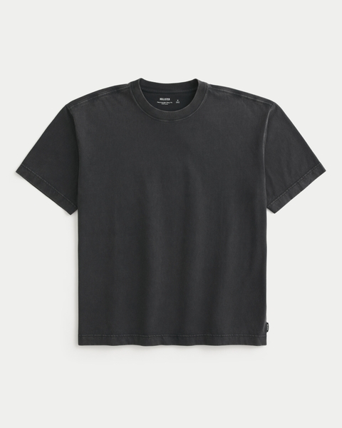 Мужские футболки Hollister Boxy Heavyweight Washed Crew T-Shirt
