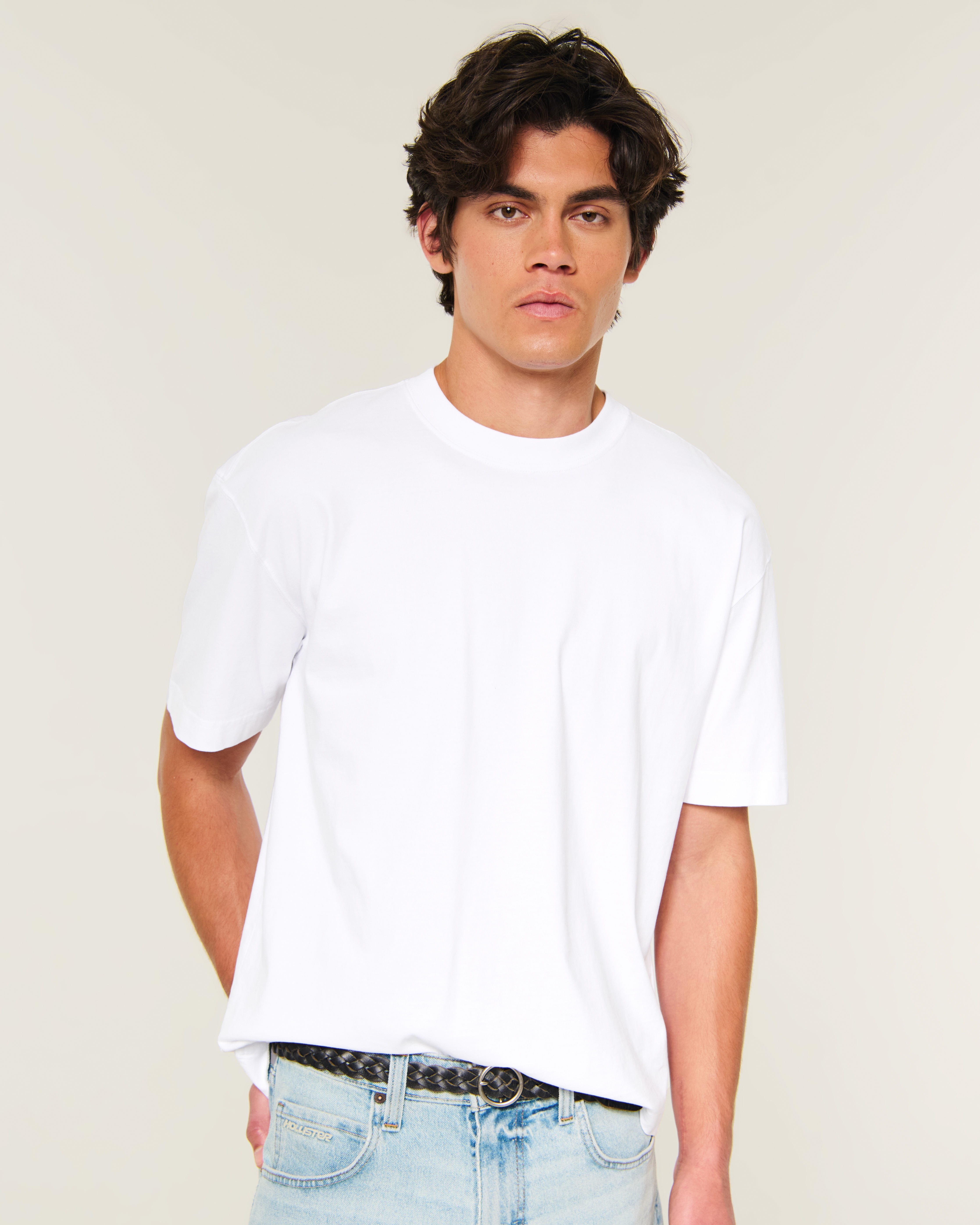 Мужские футболки Hollister Boxy Heavyweight Crew T-Shirt — фото 2