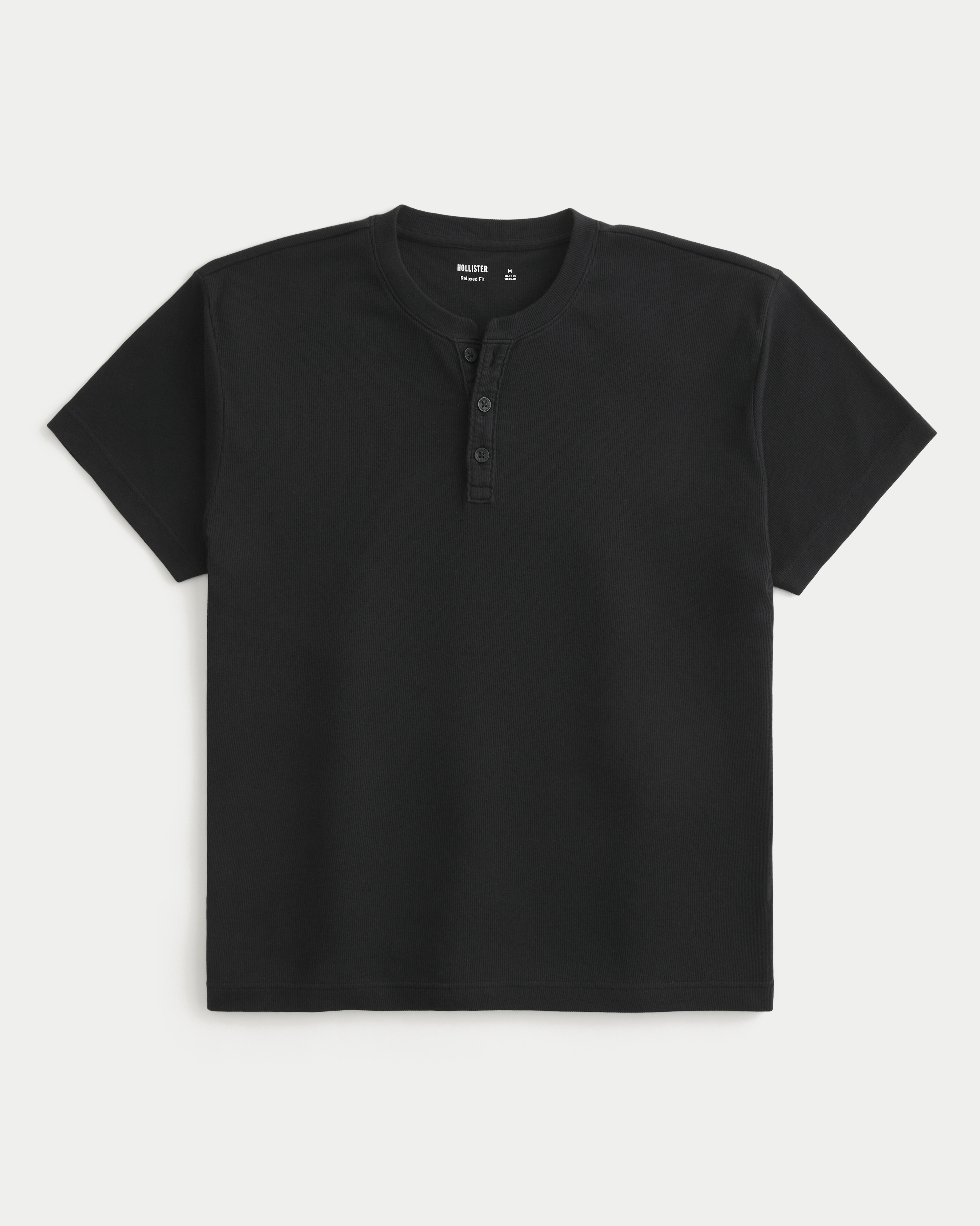 Мужские брюки Hollister Relaxed Short-Sleeve Rib Henley