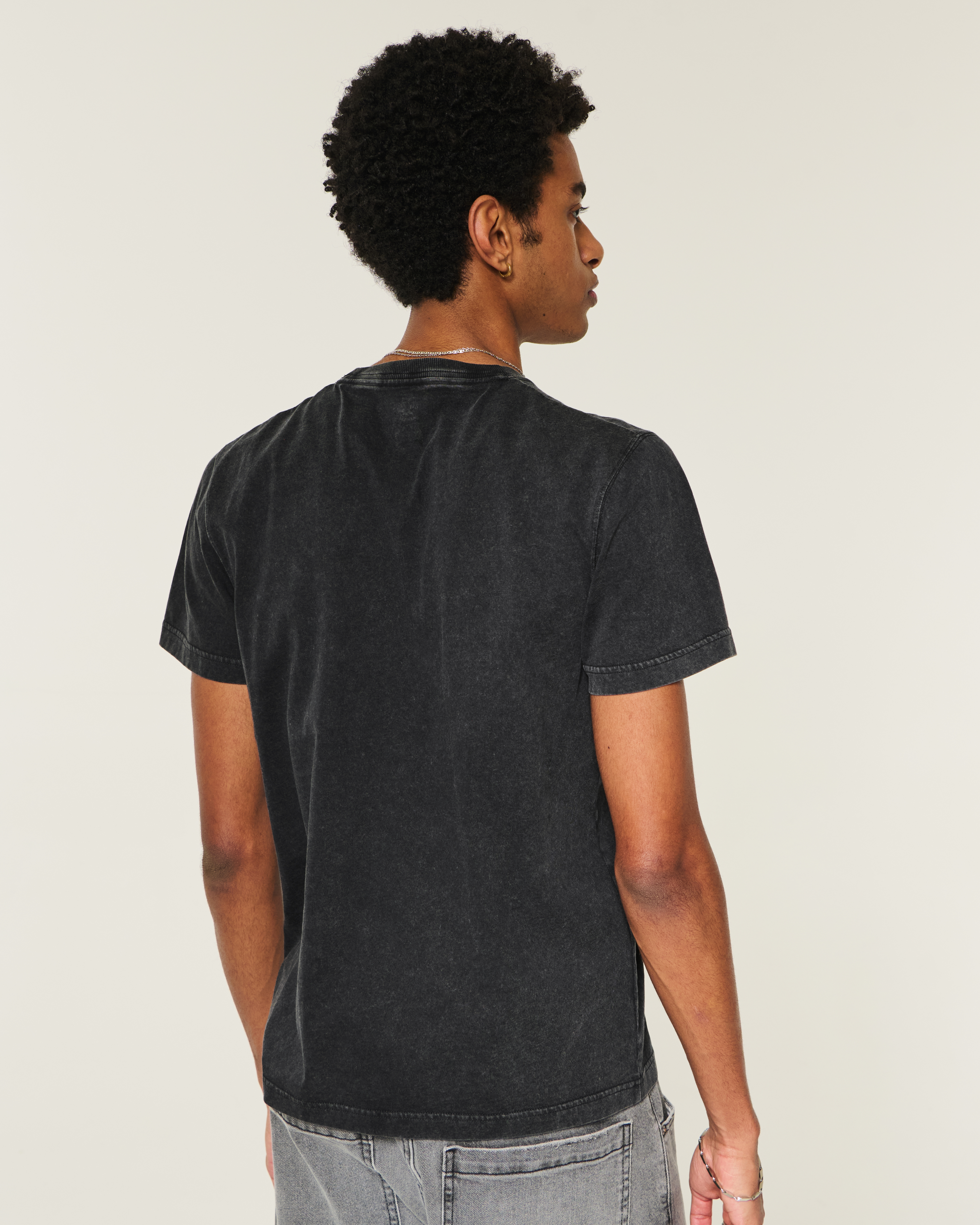 Мужские футболки Hollister Striped Cotton Crew Icon T-Shirt — фото 3