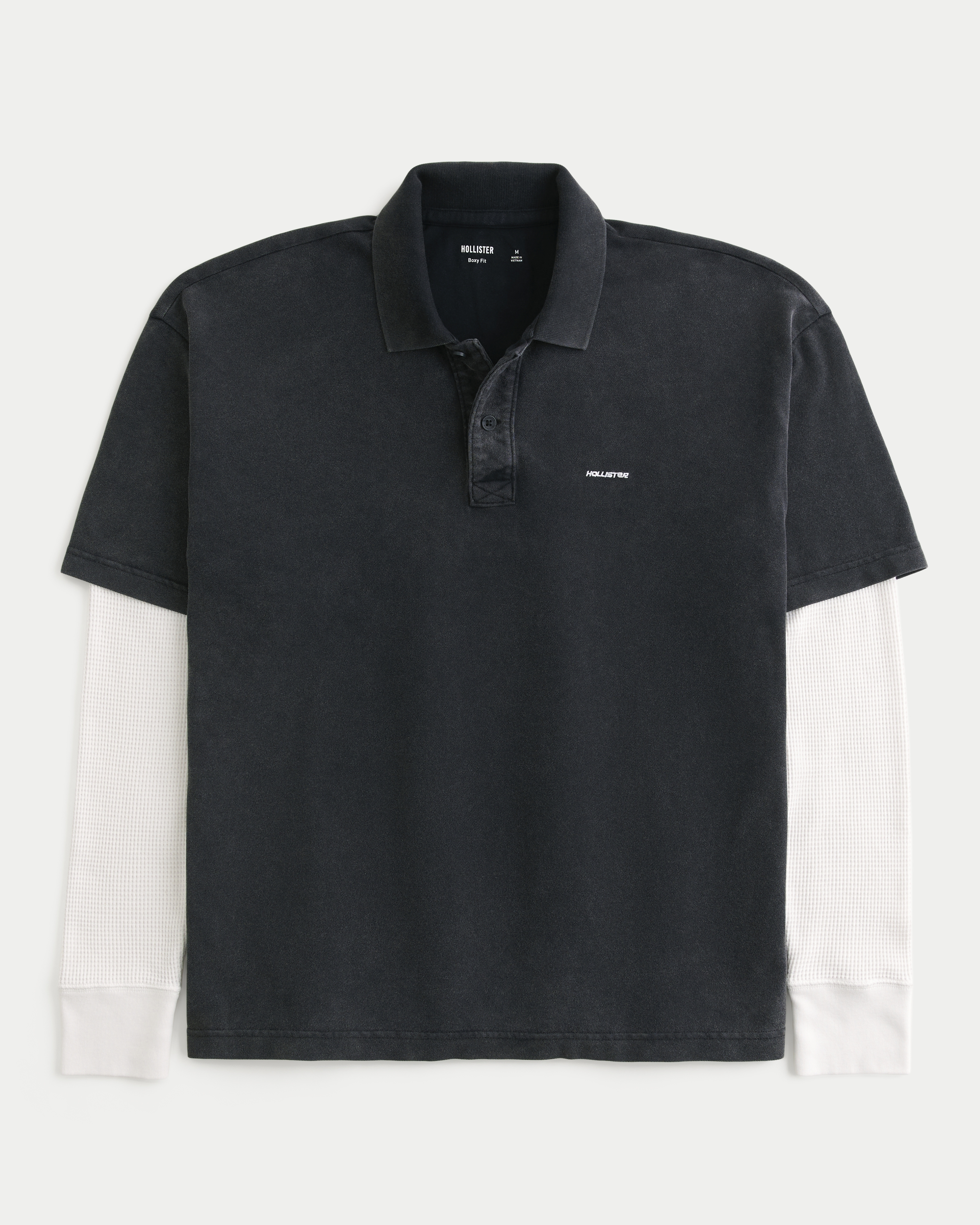Мужские топы Hollister Boxy Heavyweight Polo Twofer