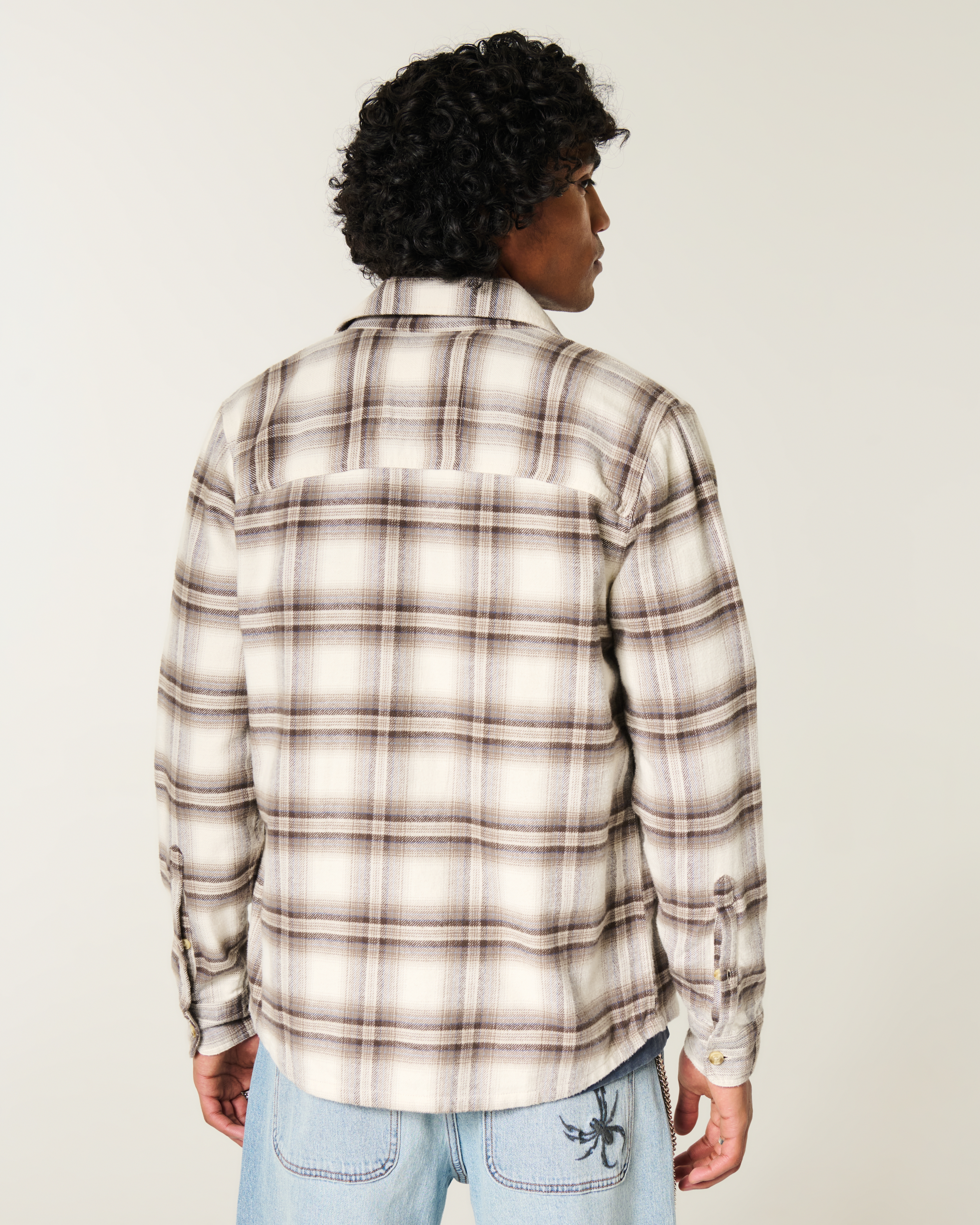 Мужские рубашки Hollister Flannel Icon Shirt — фото 3