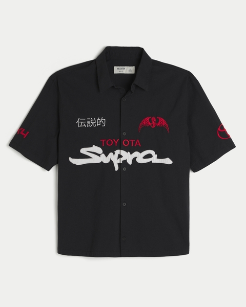 Мужские рубашки Hollister Boxy Honda Graphic Mechanic Shirt