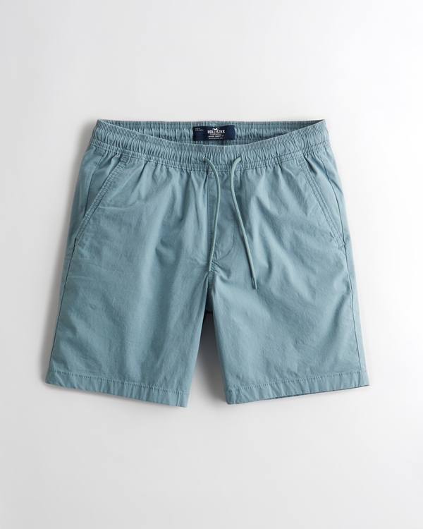 twill jogger shorts for men