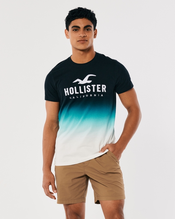 Shorts de hombre en azul y gris | Hollister Co.