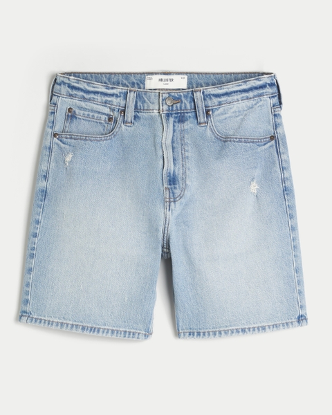 Мужские шорты Hollister Above-the-Knee Distressed Loose Denim Shorts