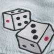 Washed Black Cat Graphic Super Baggy Denim Shorts