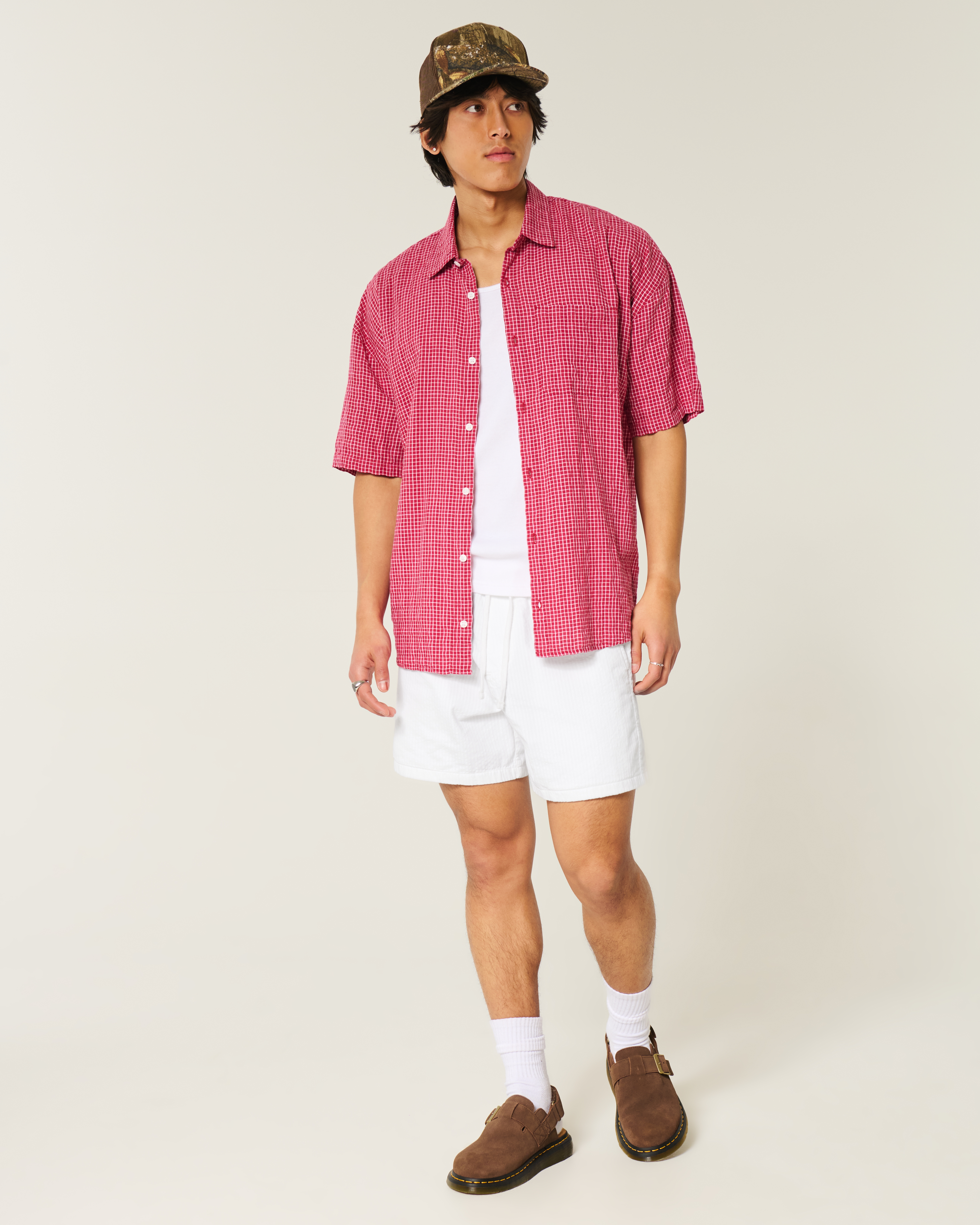 Мужские шорты Hollister Seersucker Shorts — фото 3
